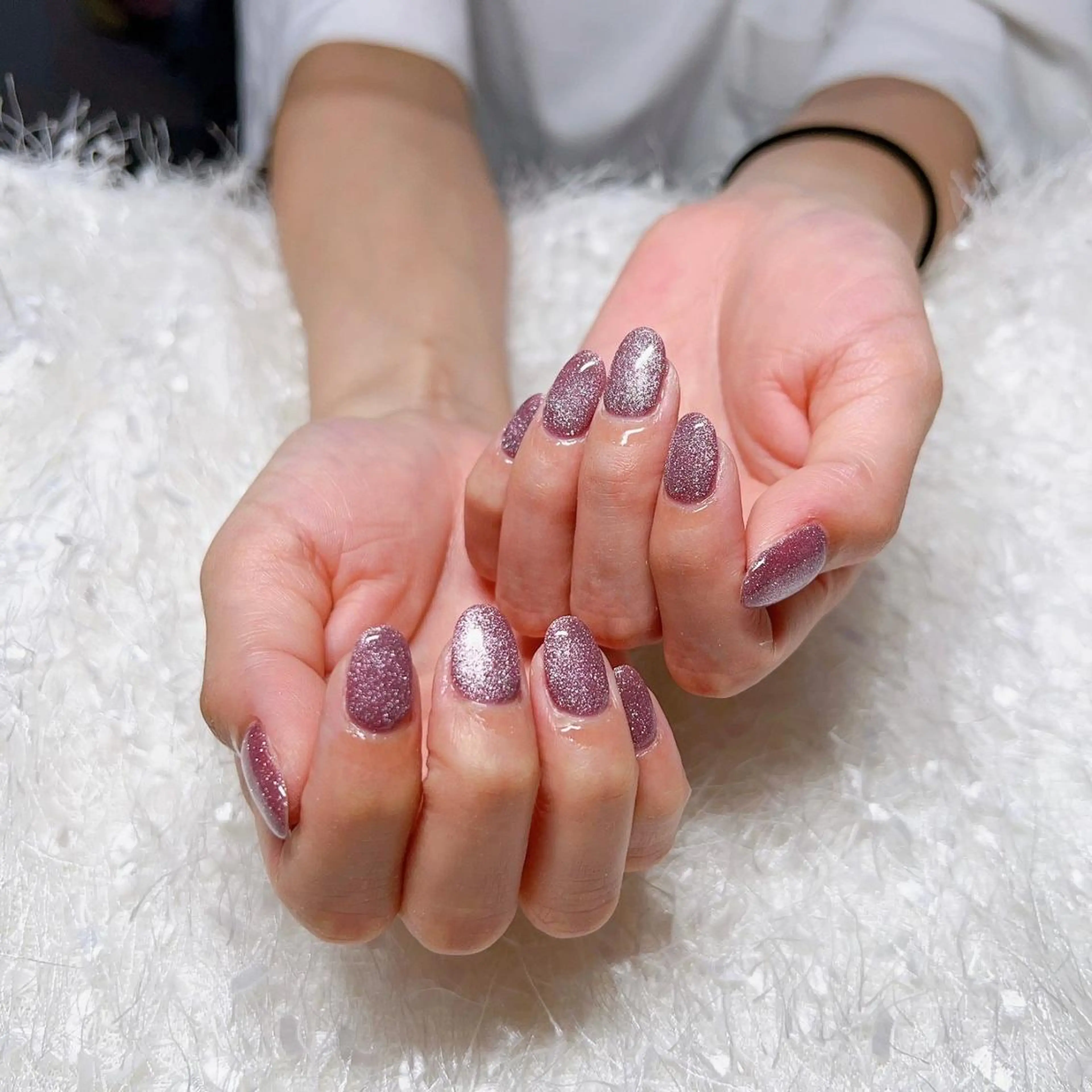 ネイル 長さ出し ジェルネイル グラデーション 韓国ネイル ラメ(グリッター) ハンドネイル Nail&eye Belire 新宿のネイルデザイン