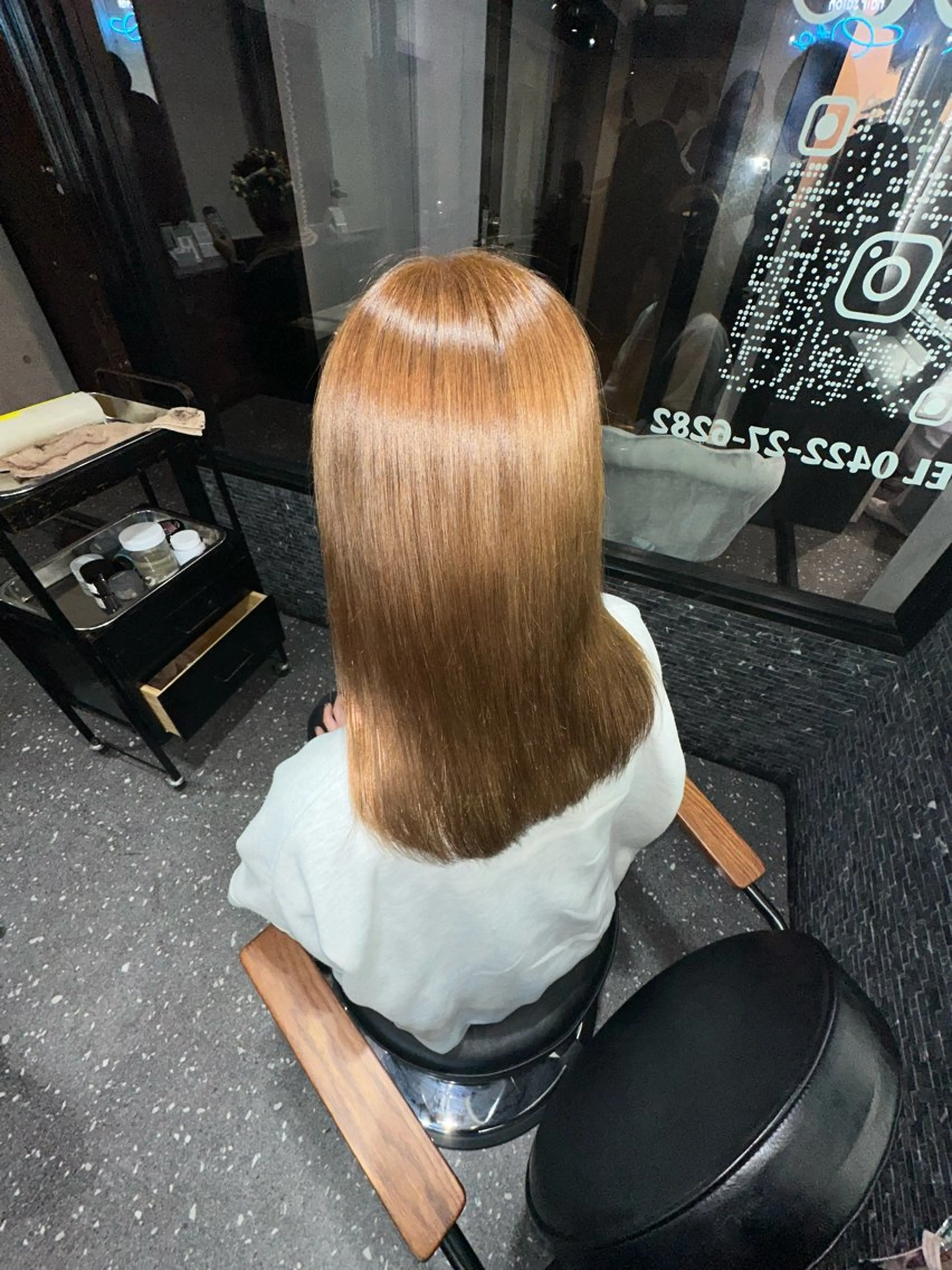 ロング カラー パーマ カット ヘアカラー 縮毛矯正 トリートメント 髪質改善⭐️縮毛矯正 中野⭐️Rinaのヘアスタイル