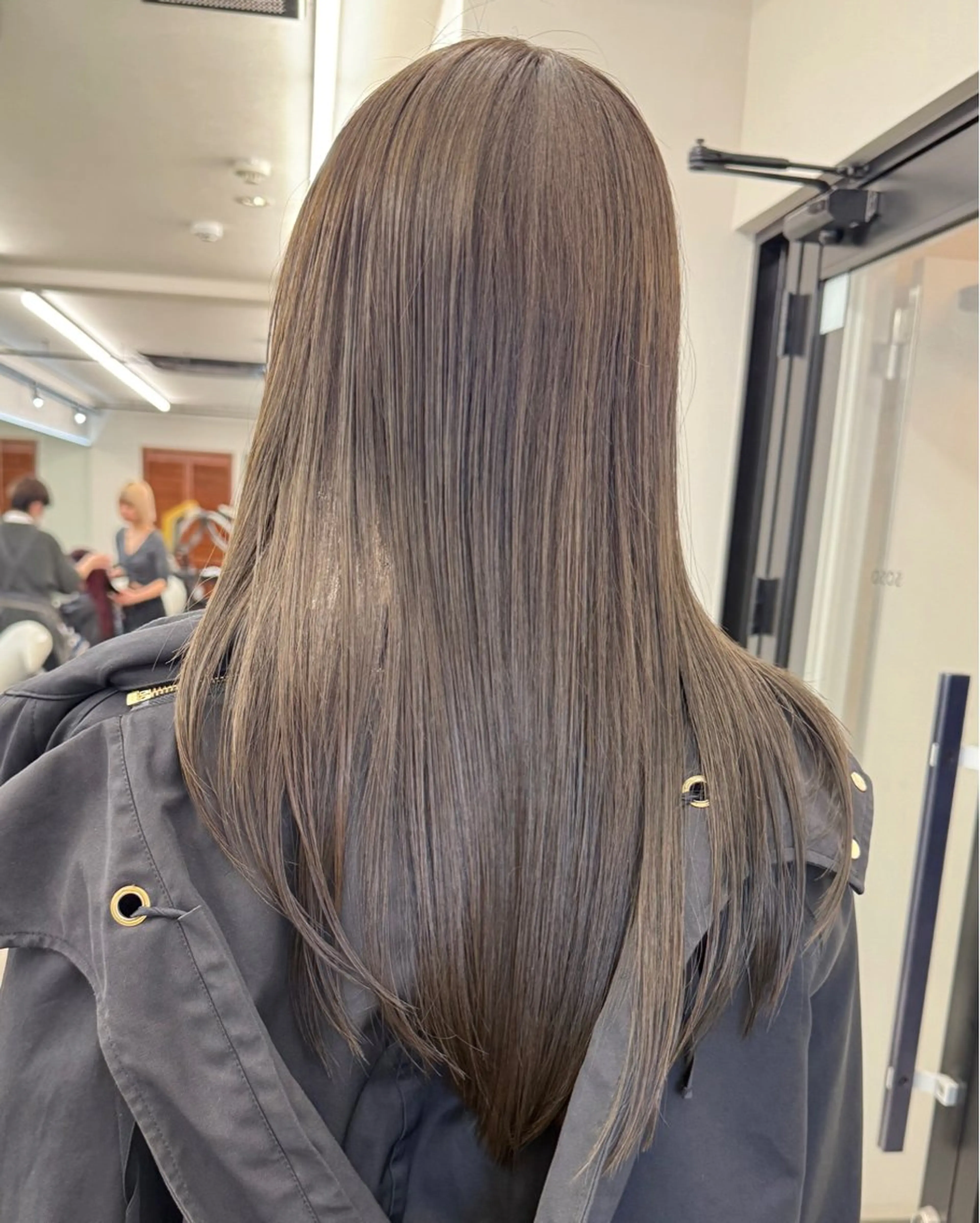 ロング 髪質改善 縮毛矯正 トリートメント 酸熱トリートメント ヘアカラー カラーモデル募集 ✨🤍モモハ🤍✨のヘアスタイル