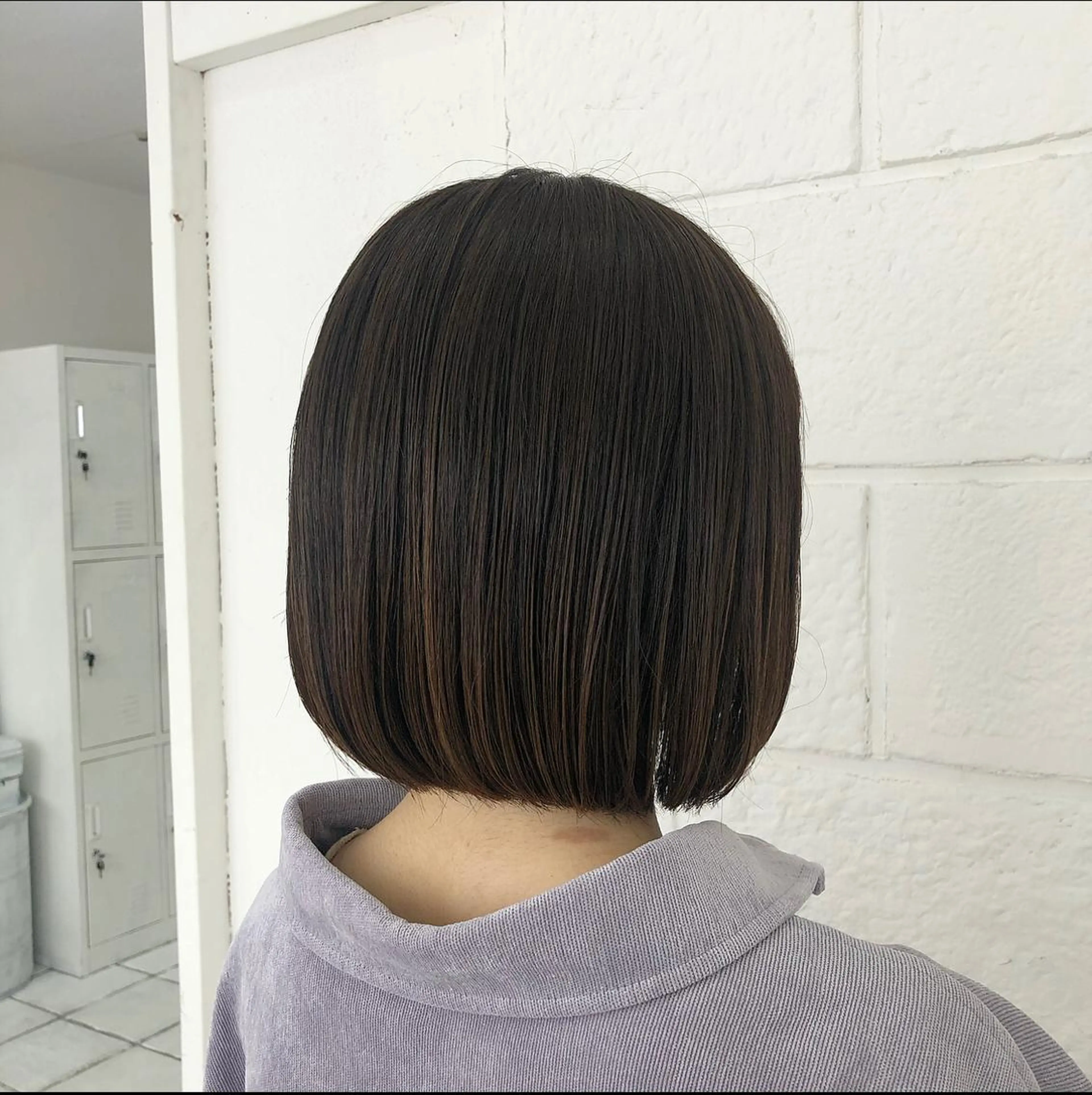 ミディアム ボブ NeF所属・miku🌿‬ メンズバレイヤージュのヘアスタイル