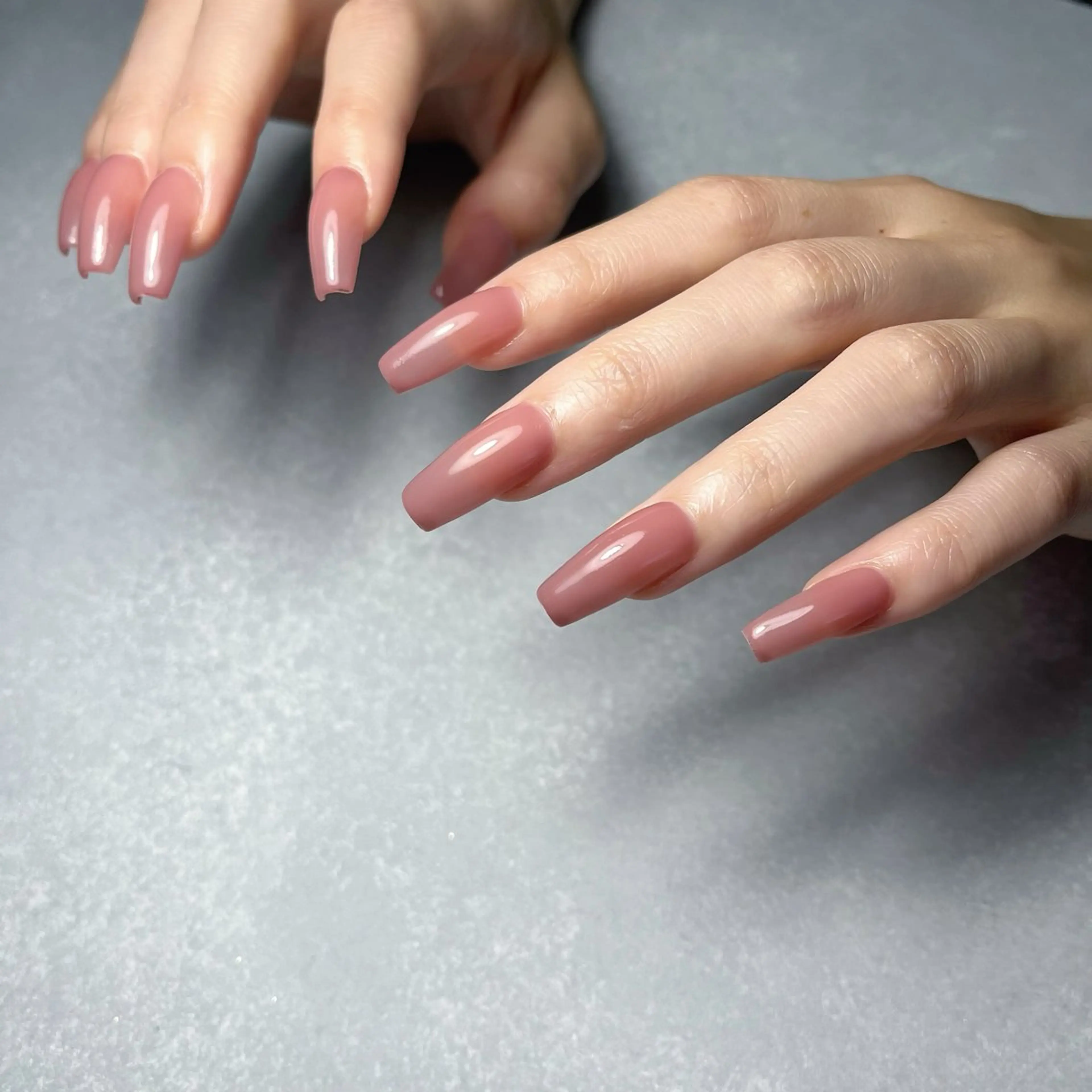 ネイル 長さ出し ロングネイル スカルプネイル nine.🦋 YUKOのネイルデザイン