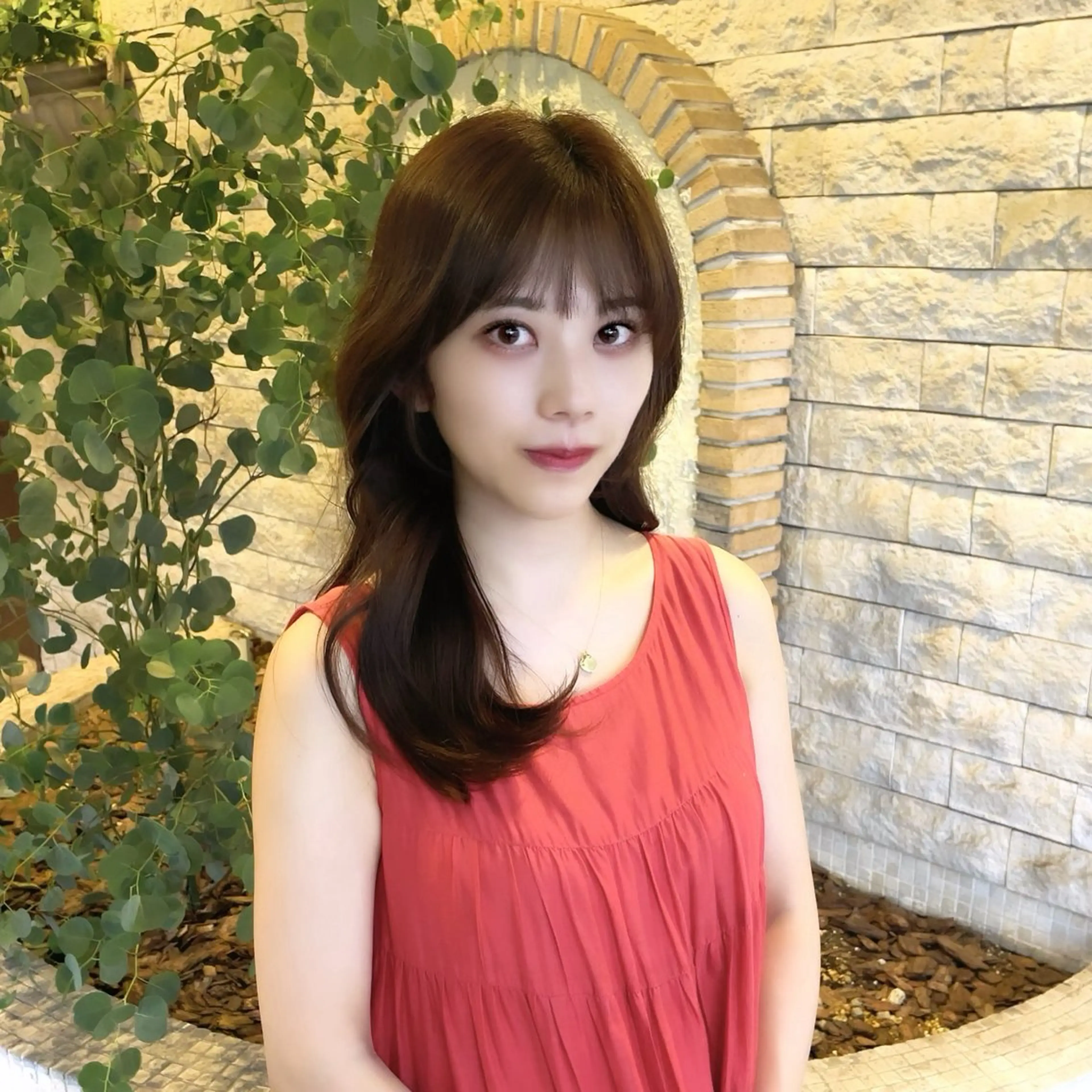 セミロング カラー 顔周りカット suzuka/透明感 カラー 美髪縮毛矯正のヘアスタイル