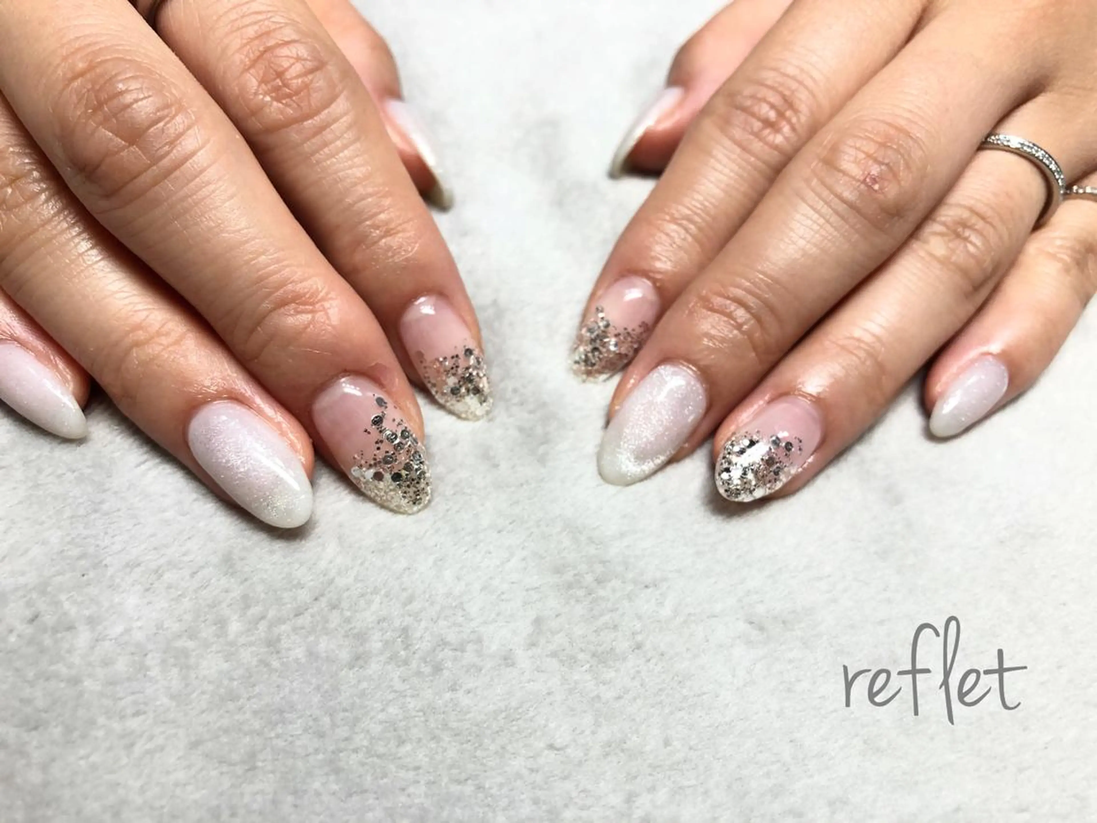 ネイル ジェルネイル マグネットネイル ハンドネイル reflet nailのネイルデザイン