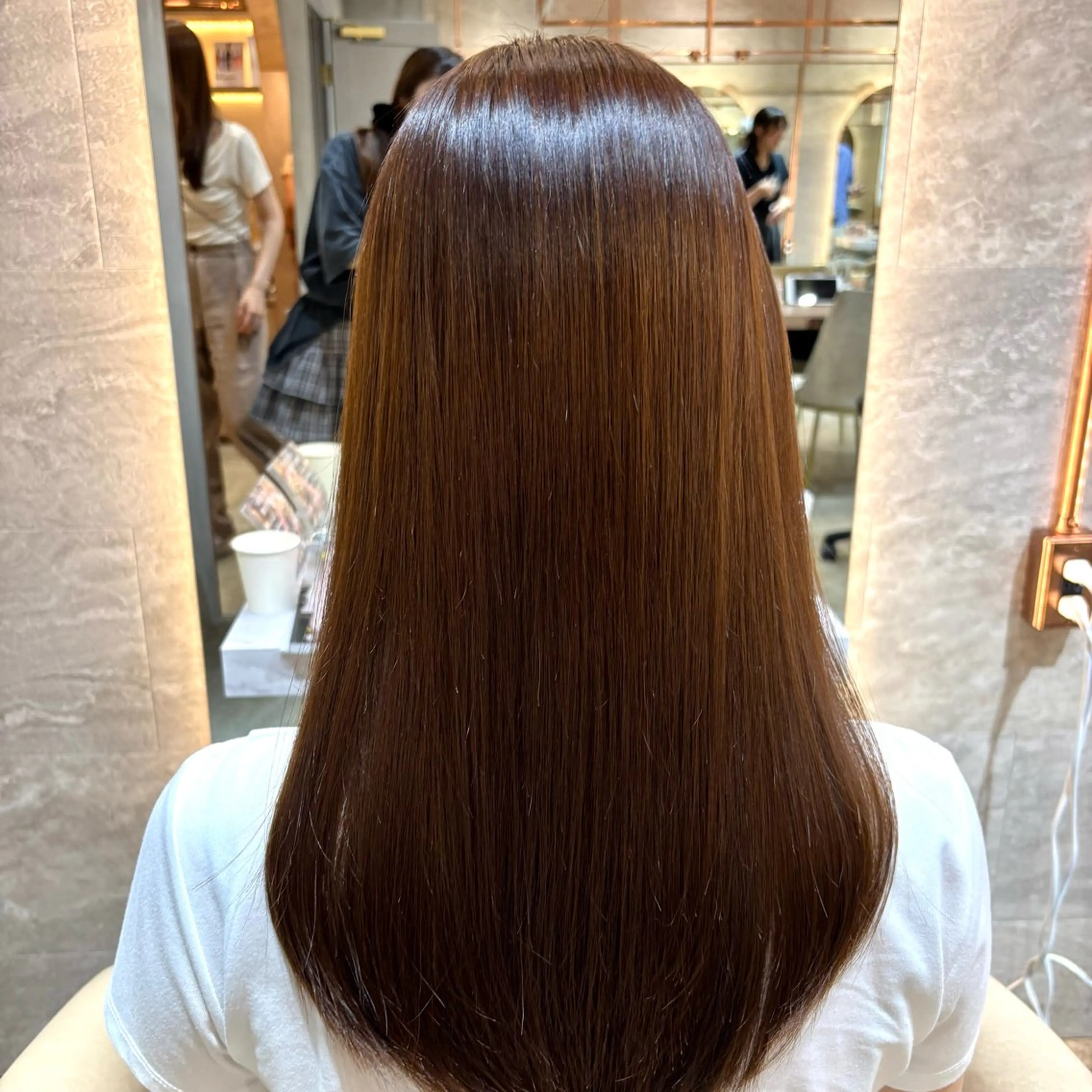 セミロング カット/縮毛矯正/ 🎀さらさ🎀のヘアスタイル