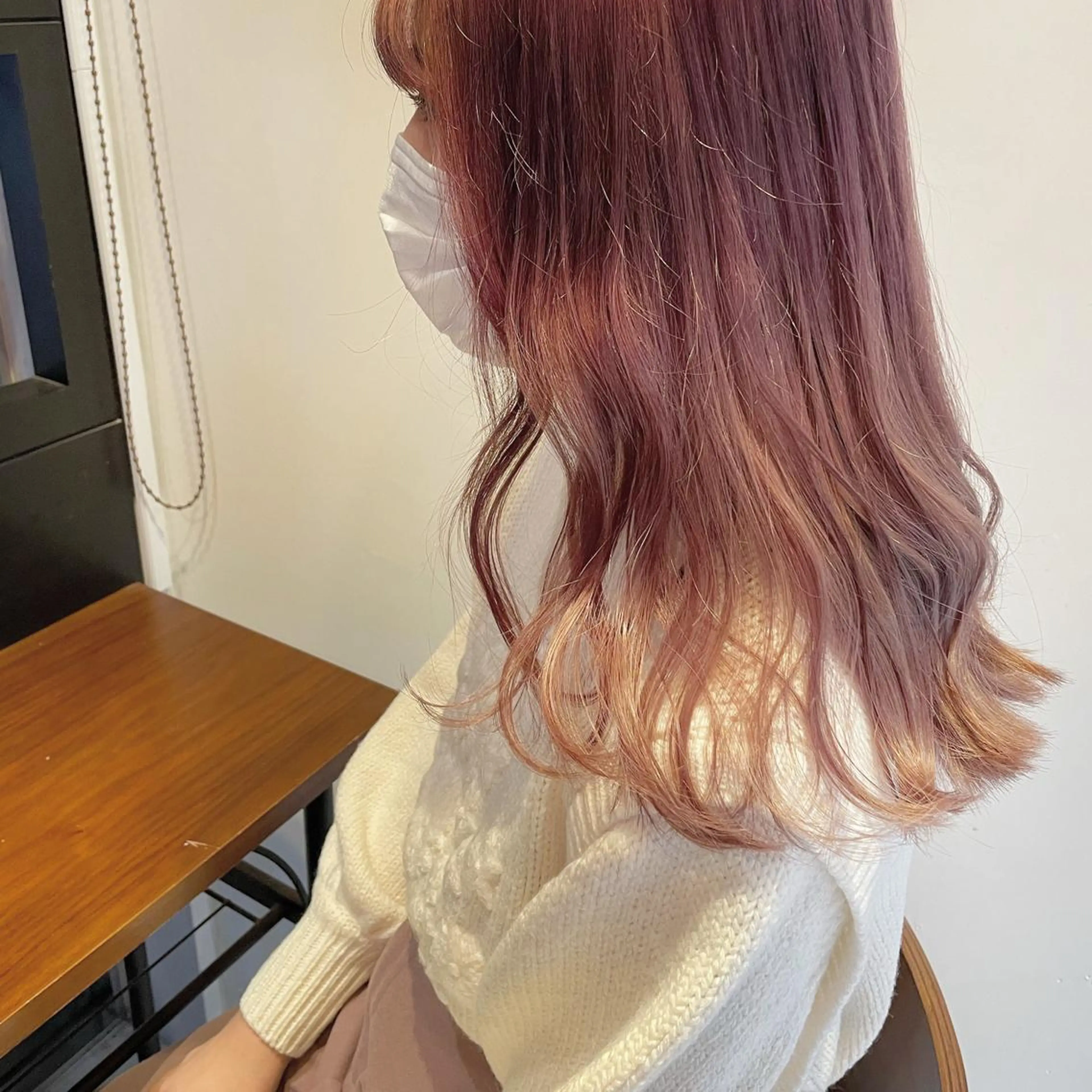 ミディアム カラー ピンクカラー 女性リピ90%🍨 🩷佐藤みずきのヘアスタイル