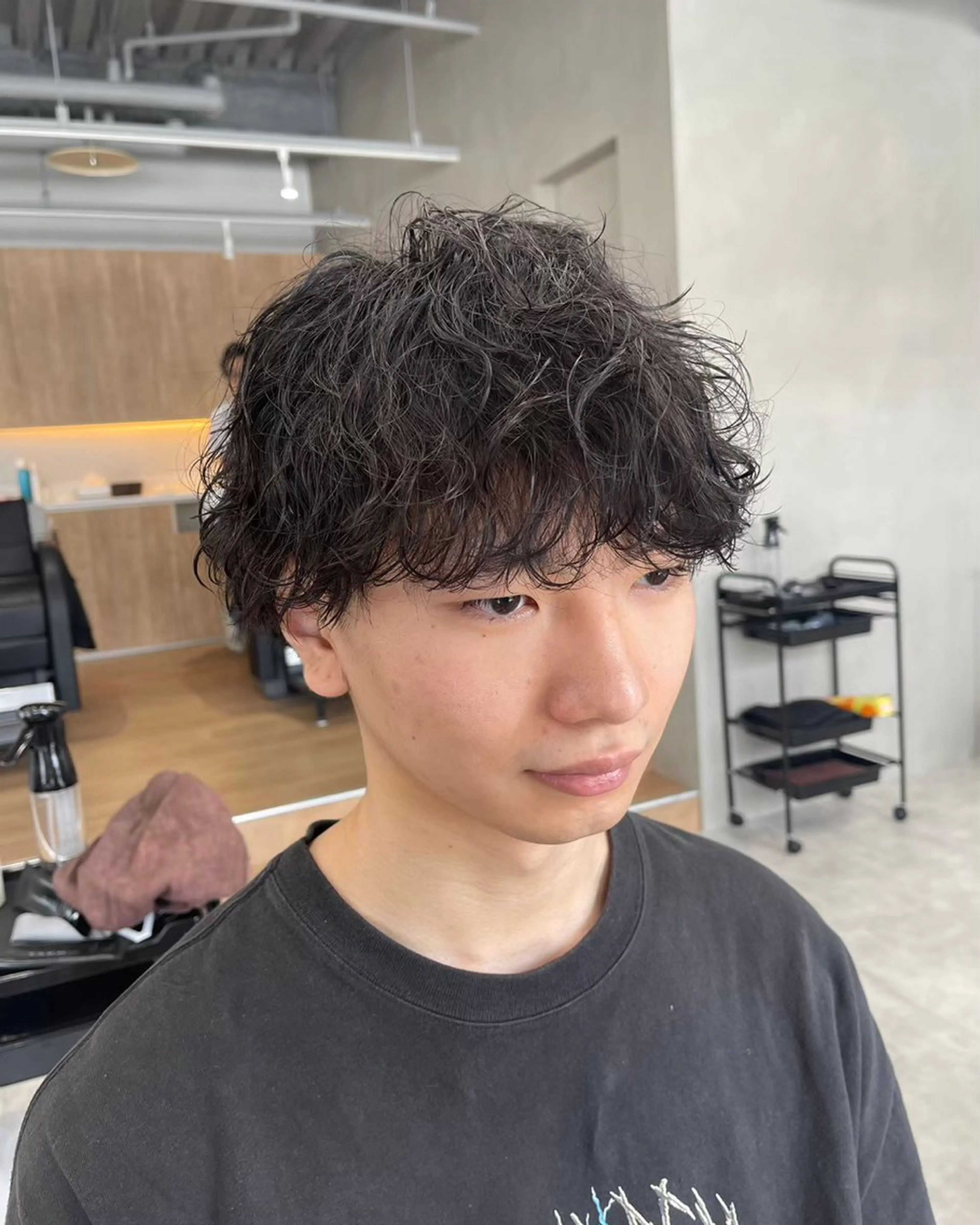 パーマ メンズ カット パーマ メンズパーマ/新潟/ 万代／田崎亮🌟のヘアスタイル