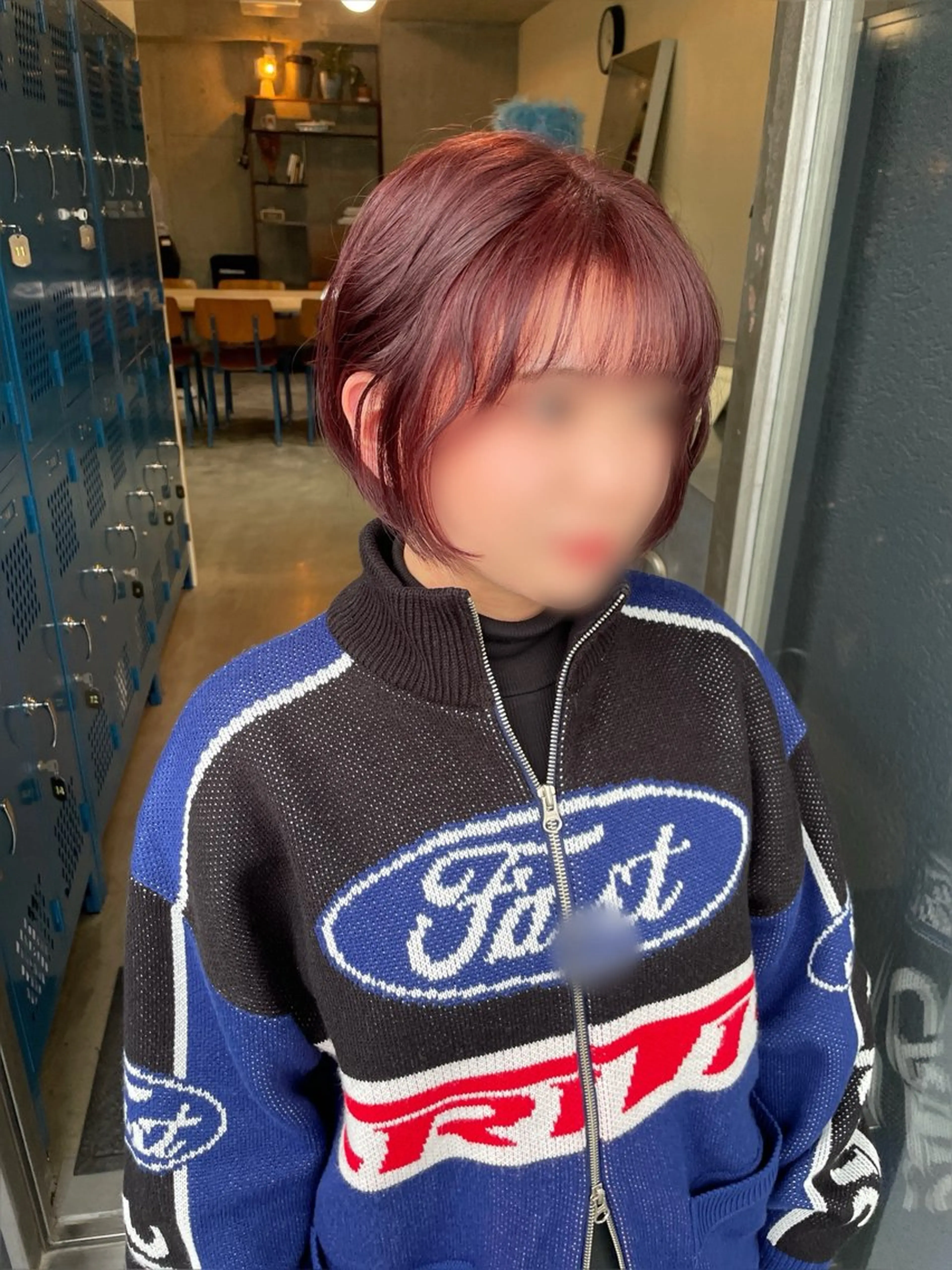 ショート 韓国リアルハッシュ レイヤーカットのヘアスタイル