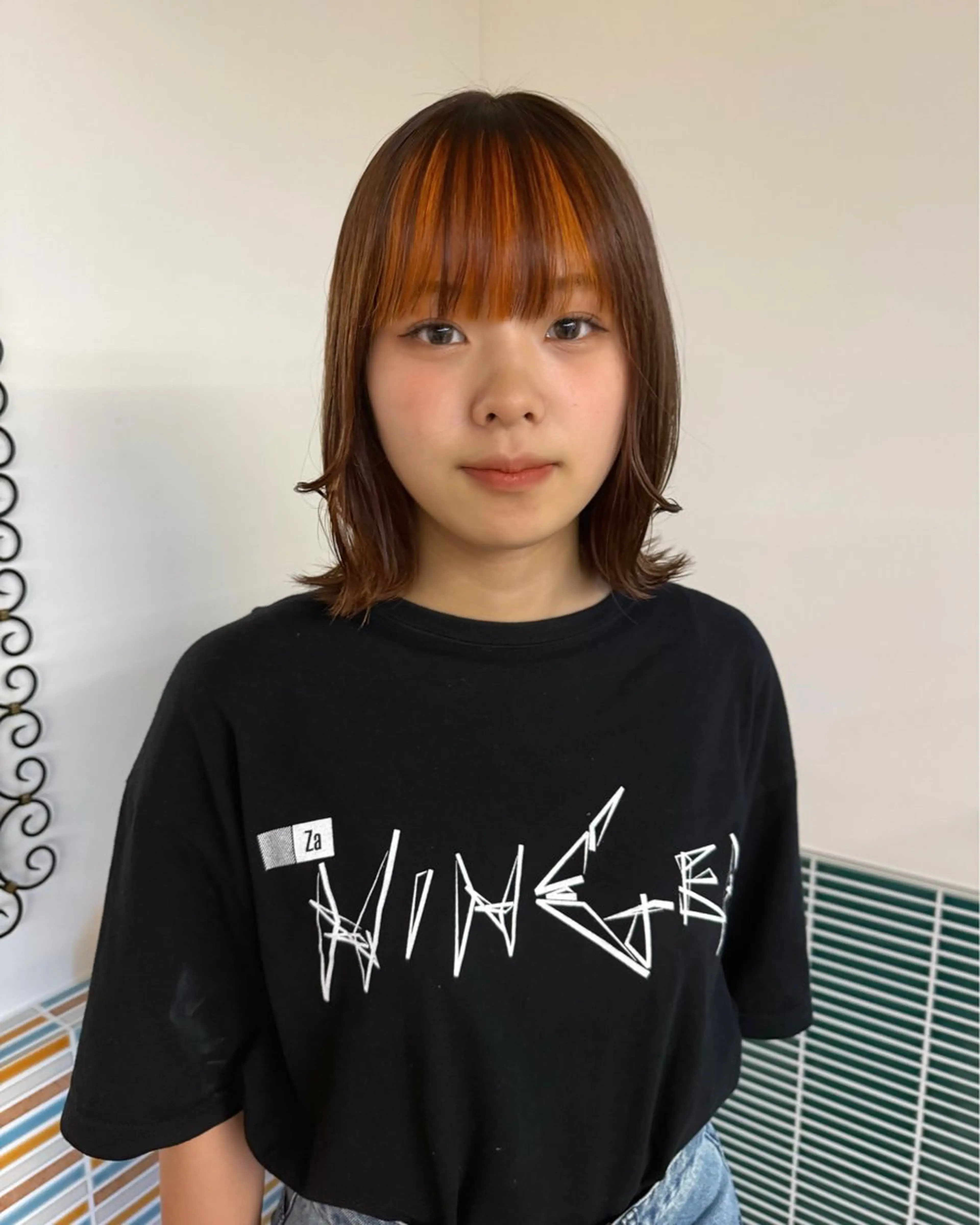 ミディアム カラー ヘアカラー カラー特化/ブリーチ 梅田中崎町/あかりのヘアスタイル