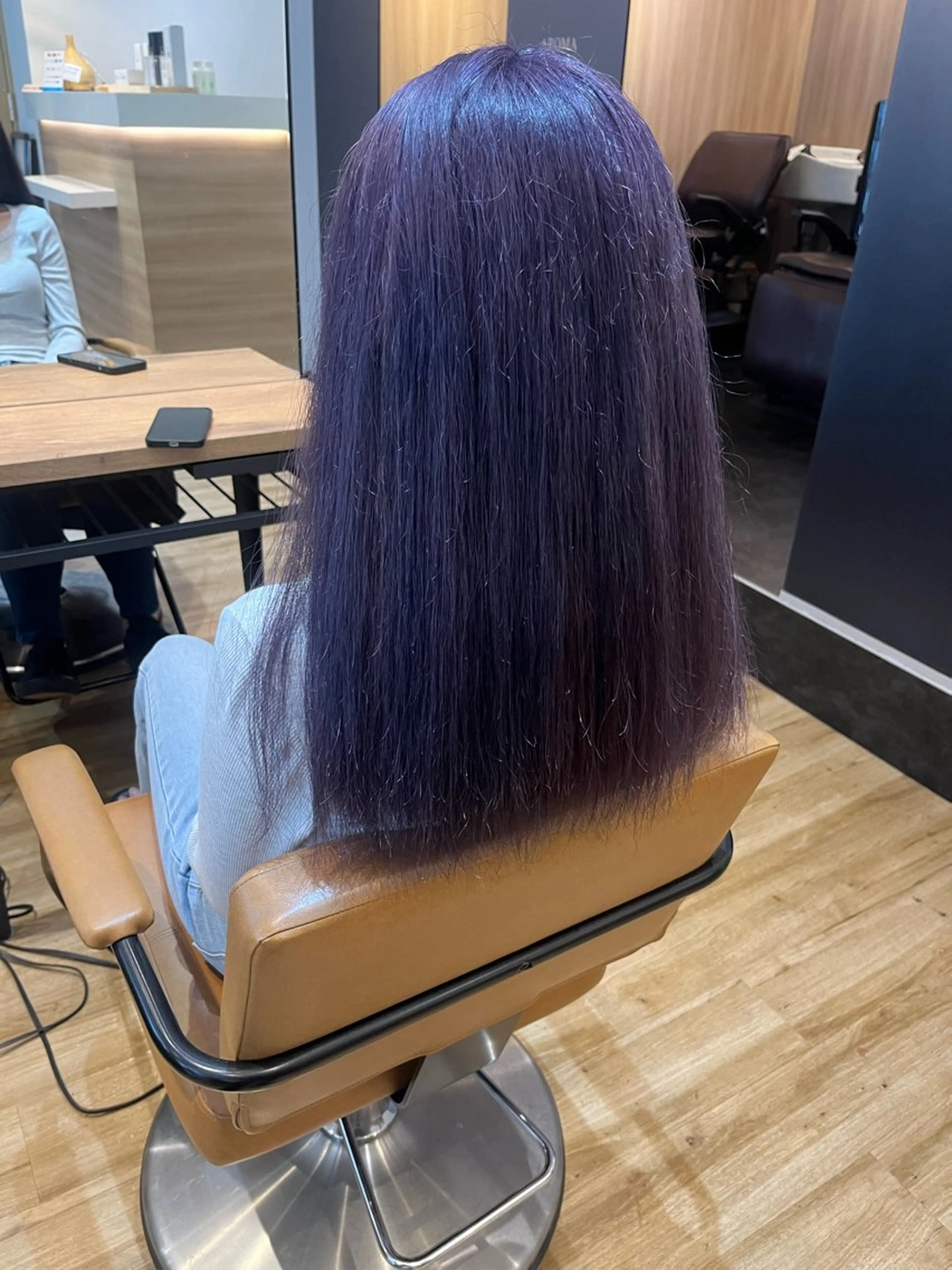 ロング カラー ブルーカラー ブルーラベンダー ラベンダーカラー ヘアカラー 💖トレンド秋冬 カラー💖FUTAのヘアスタイル