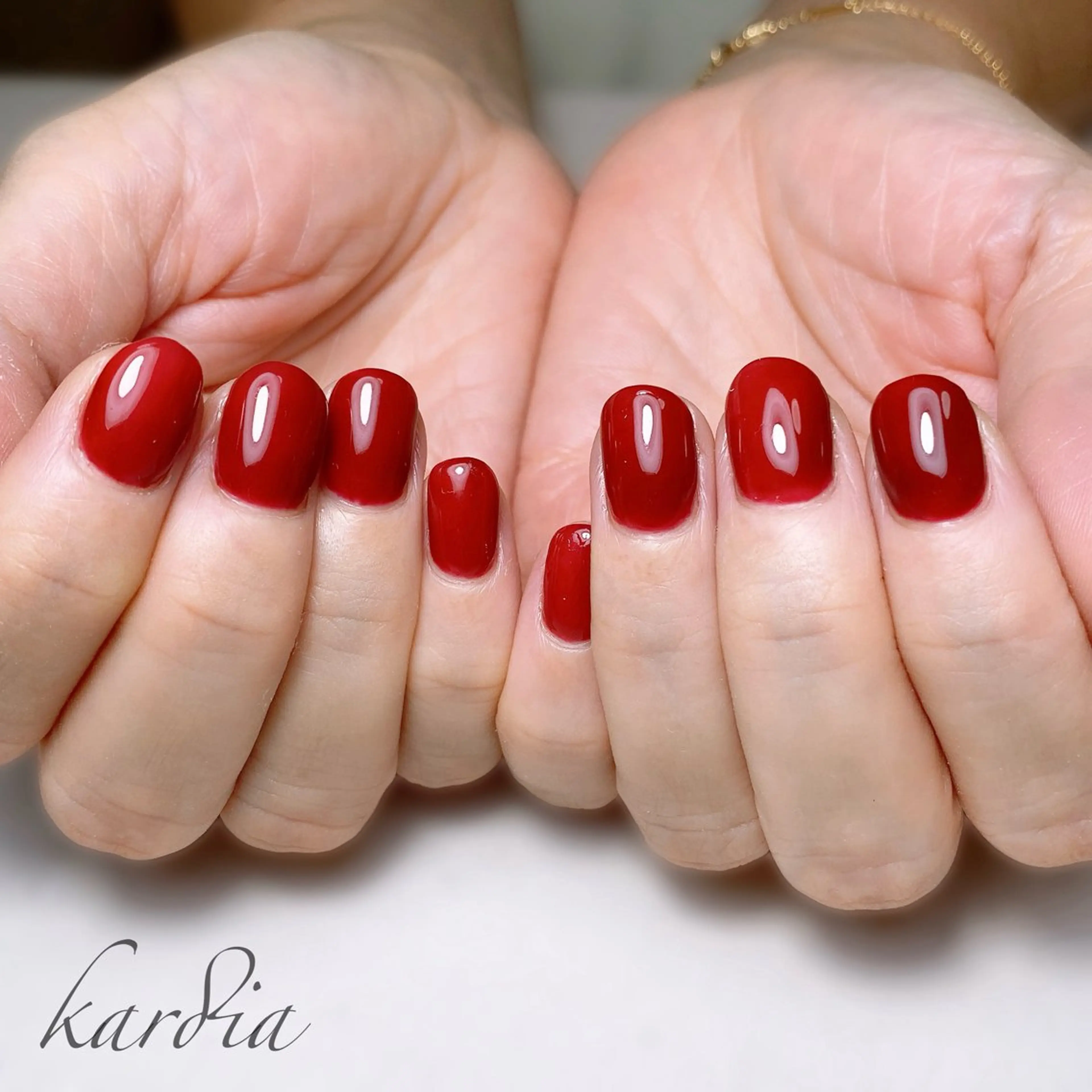 ネイル ハンドネイル καρδιά -ｶﾙﾃﾞｨｱ-のネイルデザイン