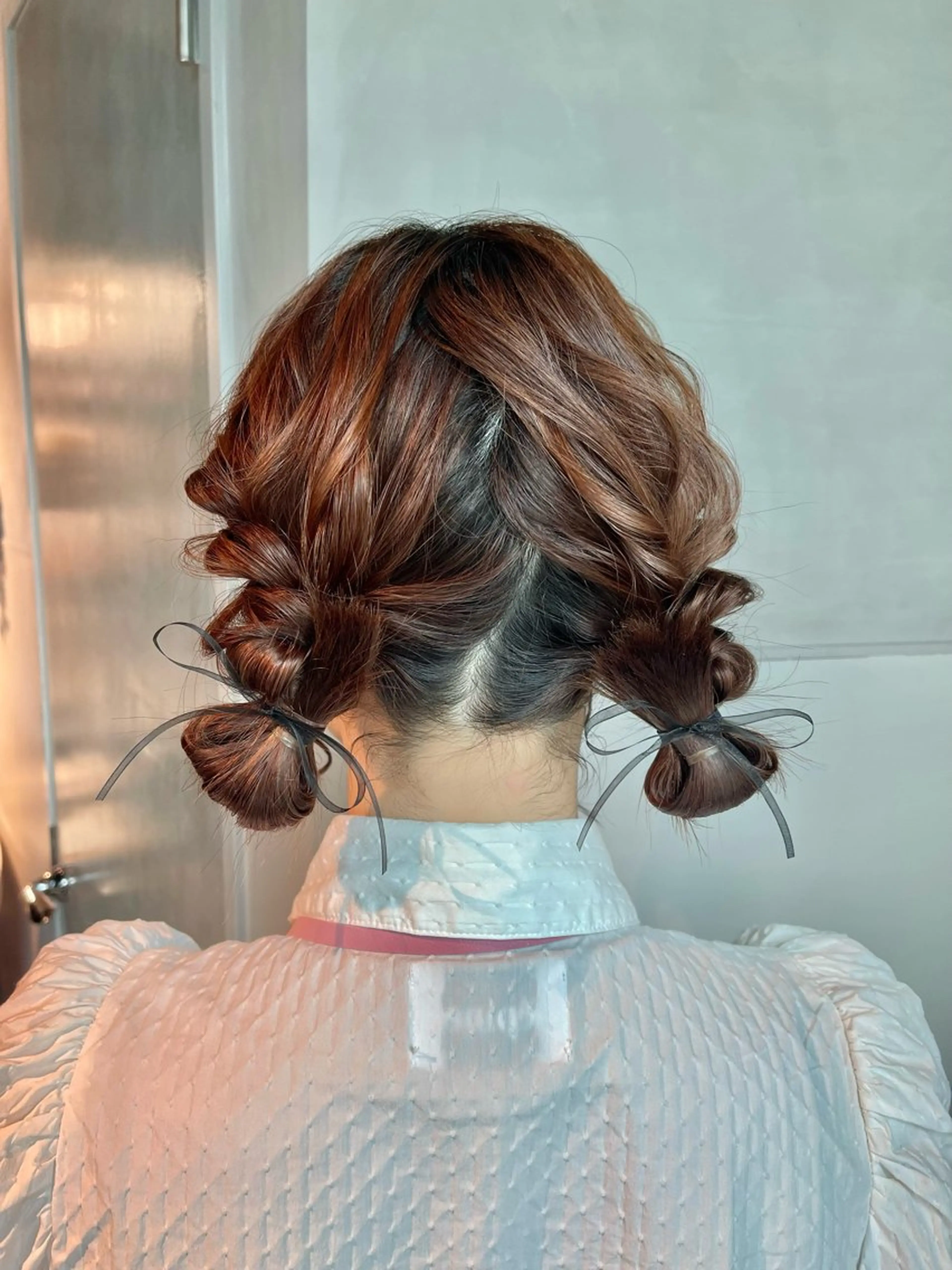 ヘアアレンジ ポニーテール 結婚式・ブライダル 卒業式のヘアスタイル ヘアセット charm《銀座》 ヘアセット/縮毛矯正のヘアスタイル