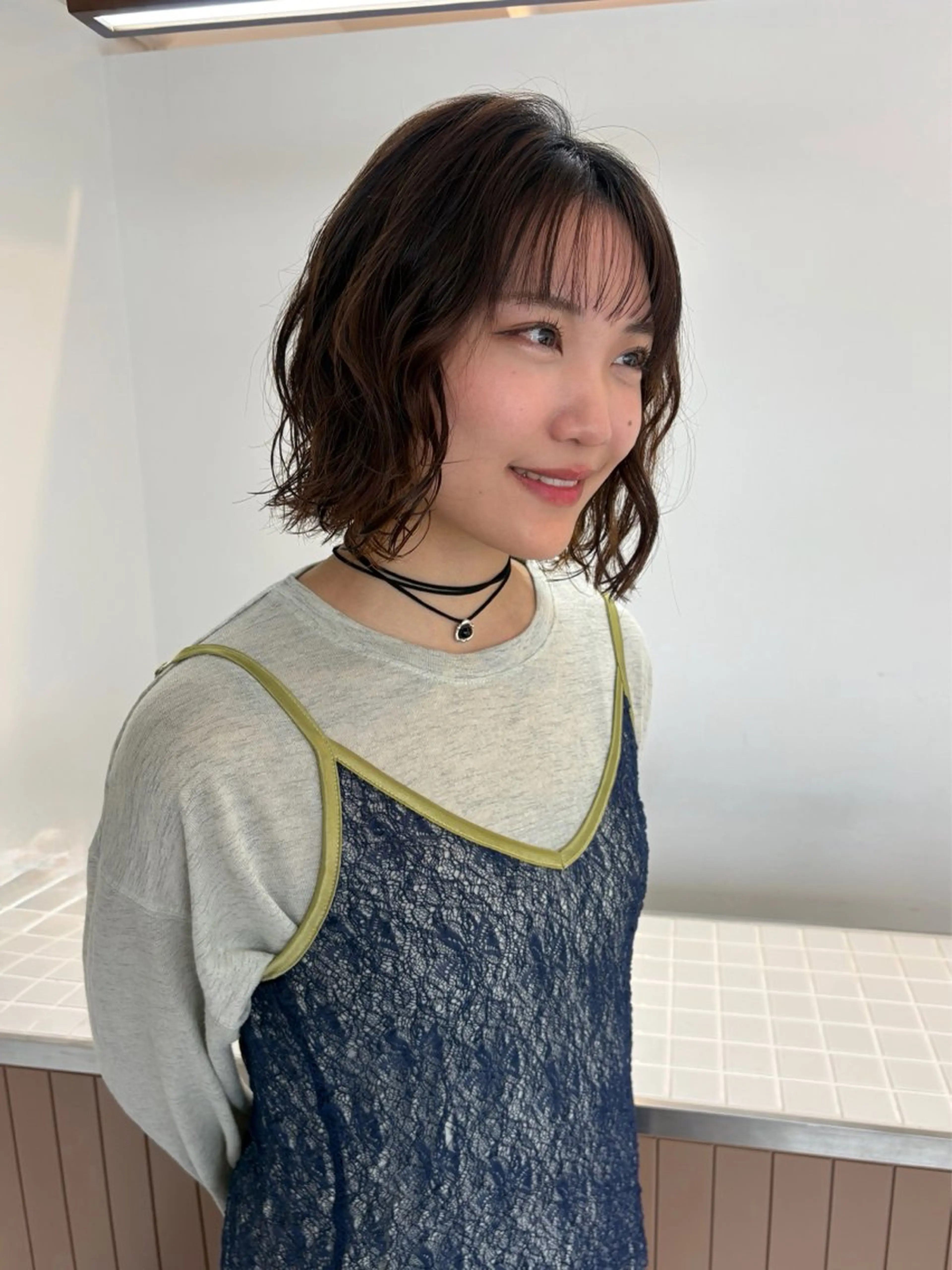 ショート カラー パーマ ボブ SHICUNE /ミホのヘアスタイル