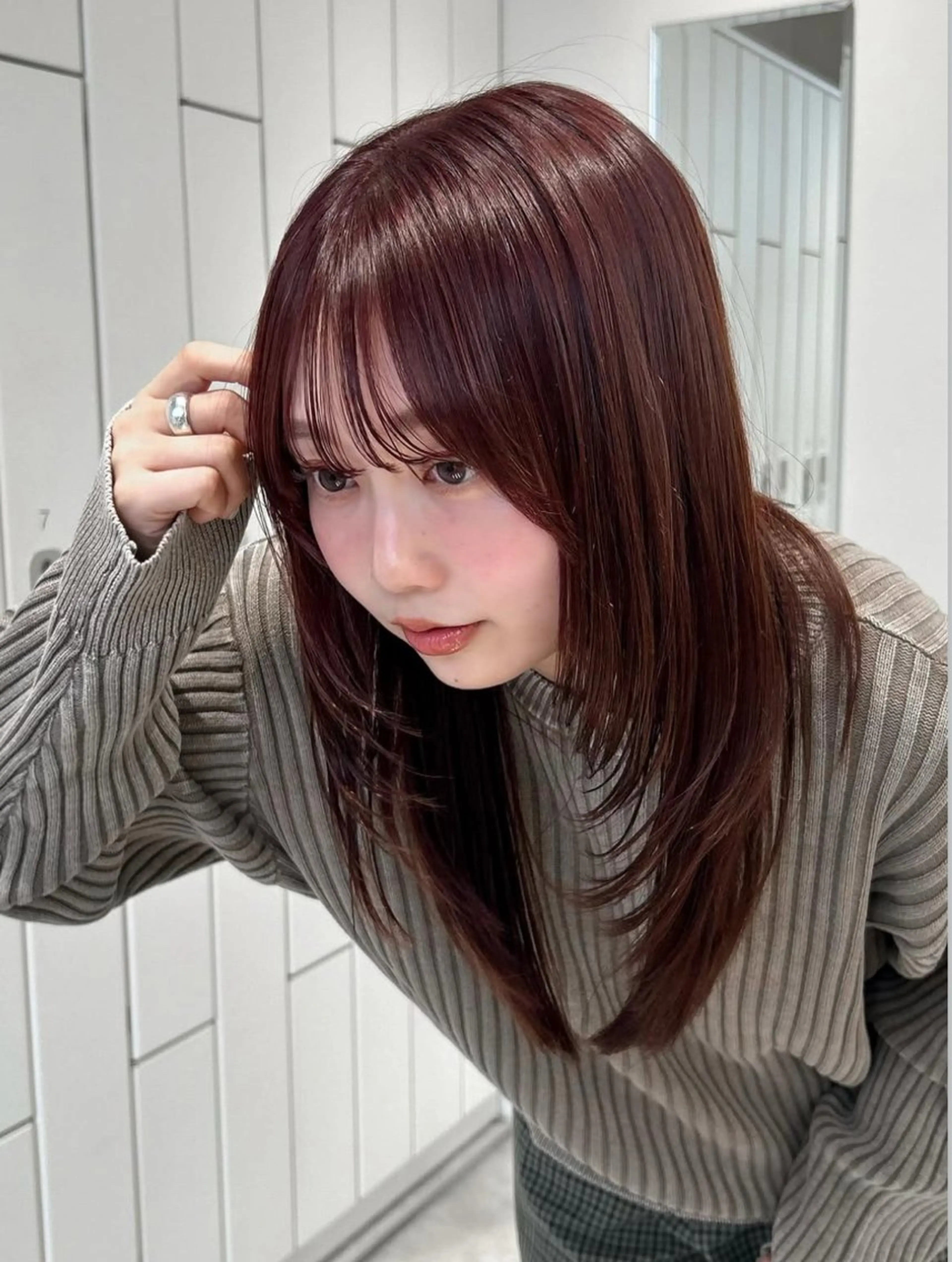 セミロング カット ヘアカラー Unami  / RIZUMUのヘアスタイル