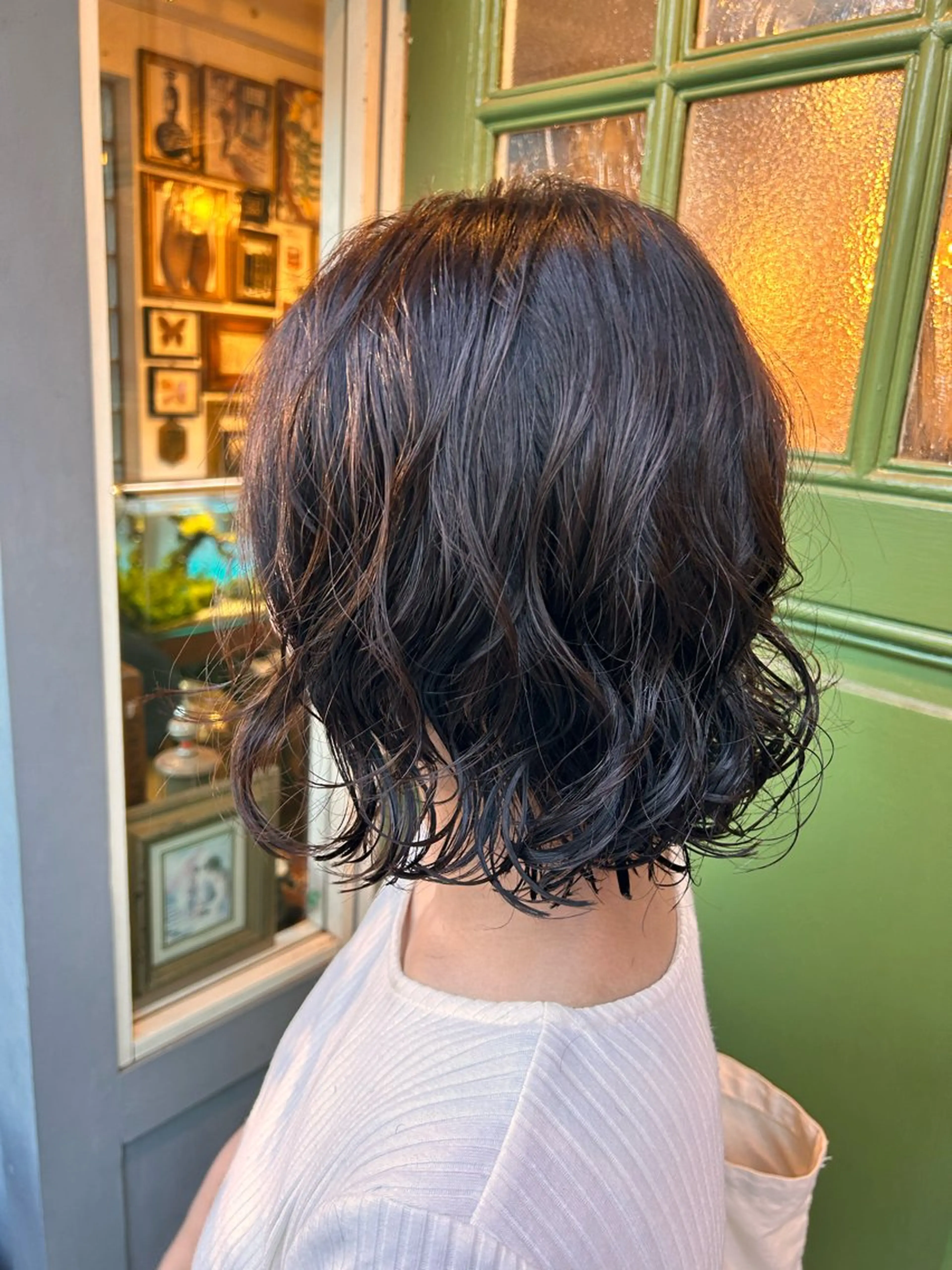 ショート パーマ カット パーマ トリートメント 清水千優/パーマ/透 明感カラー/メンズのヘアスタイル