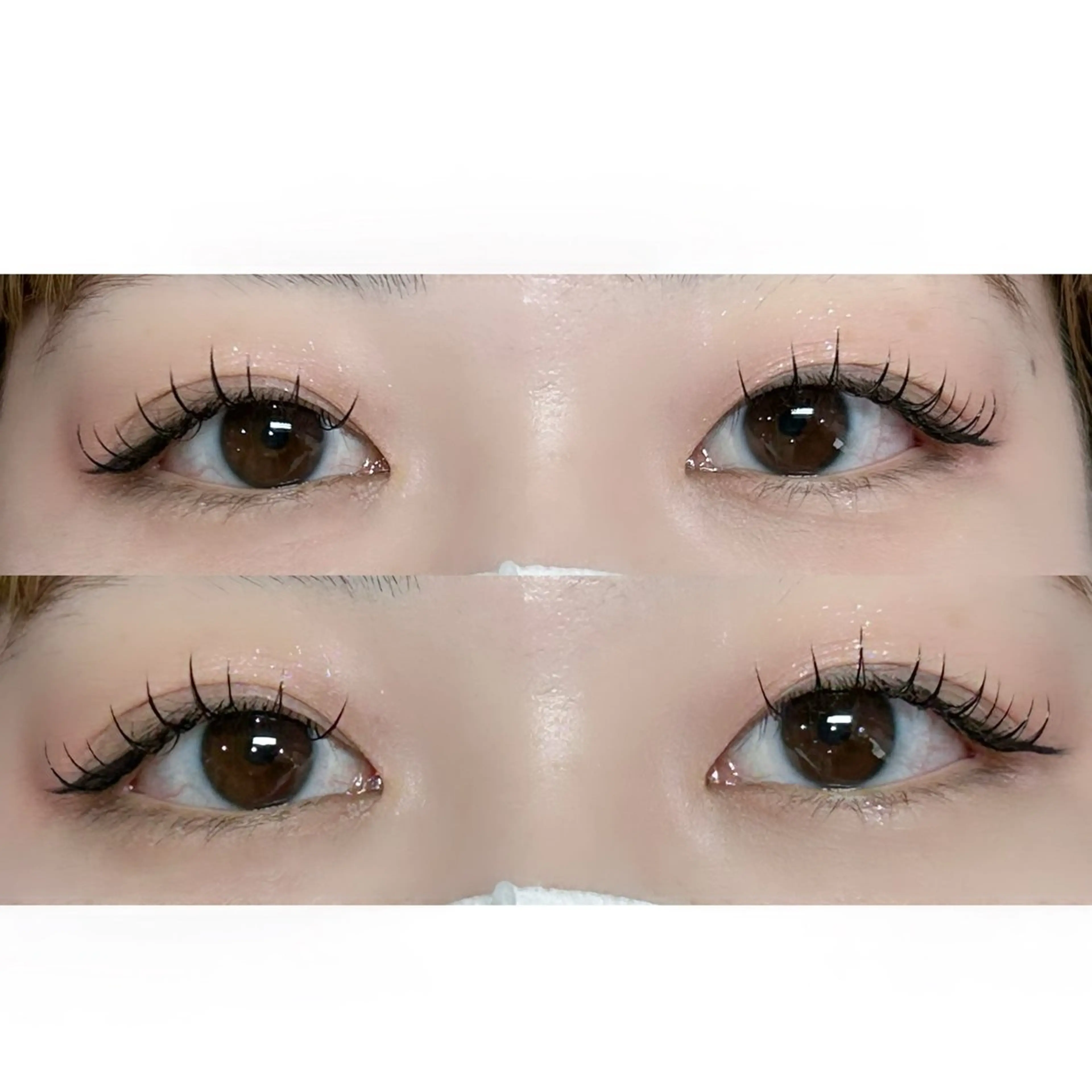 マツエク・マツパ Dカール フラットラッシュ PLATINUM DOLL nanaのマツエク・マツパデザイン