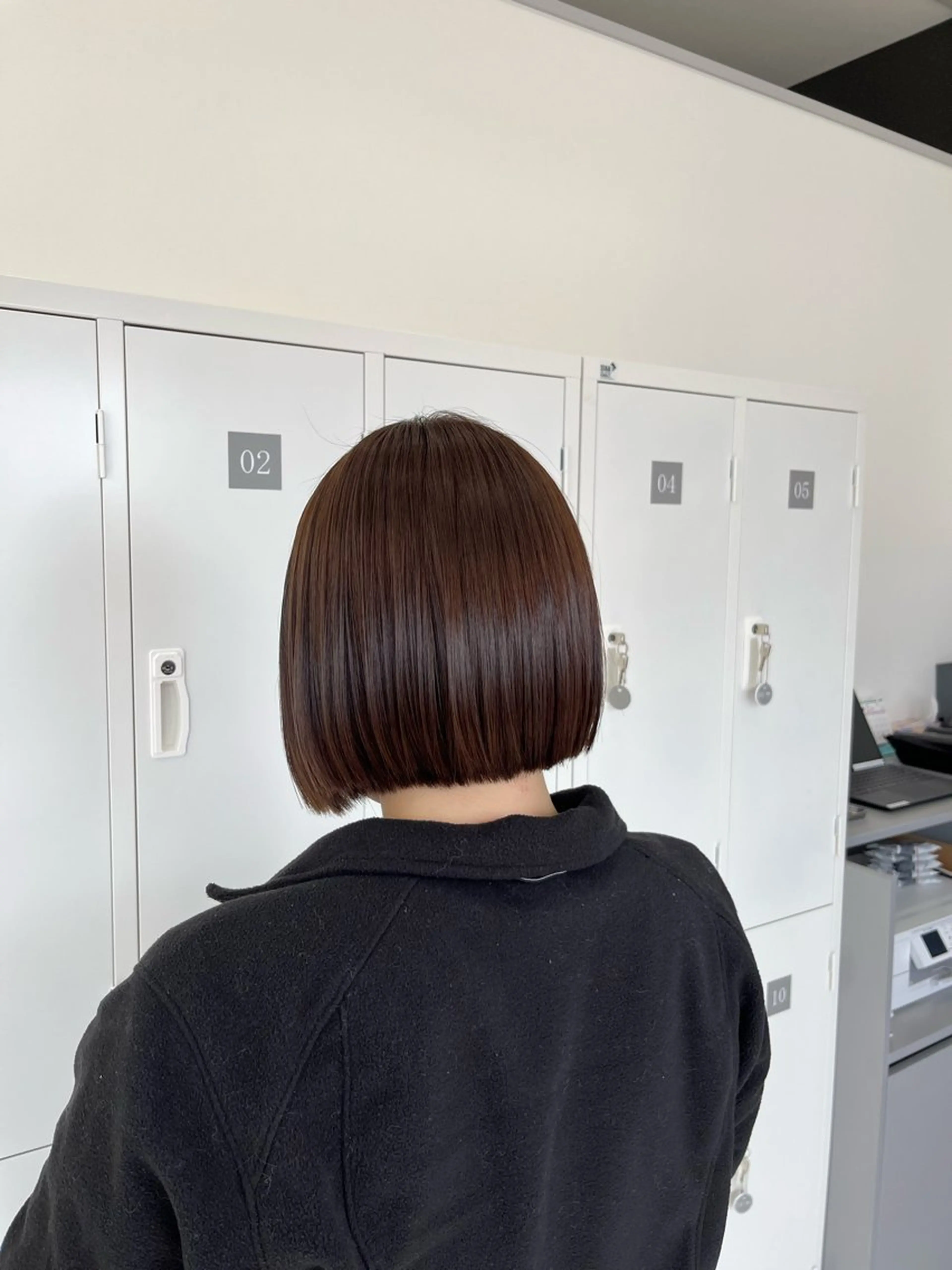 カラー ブラウンカラー ボブ Agu academy YAMAGATA所属・荒木 美沙樹のヘアスタイル