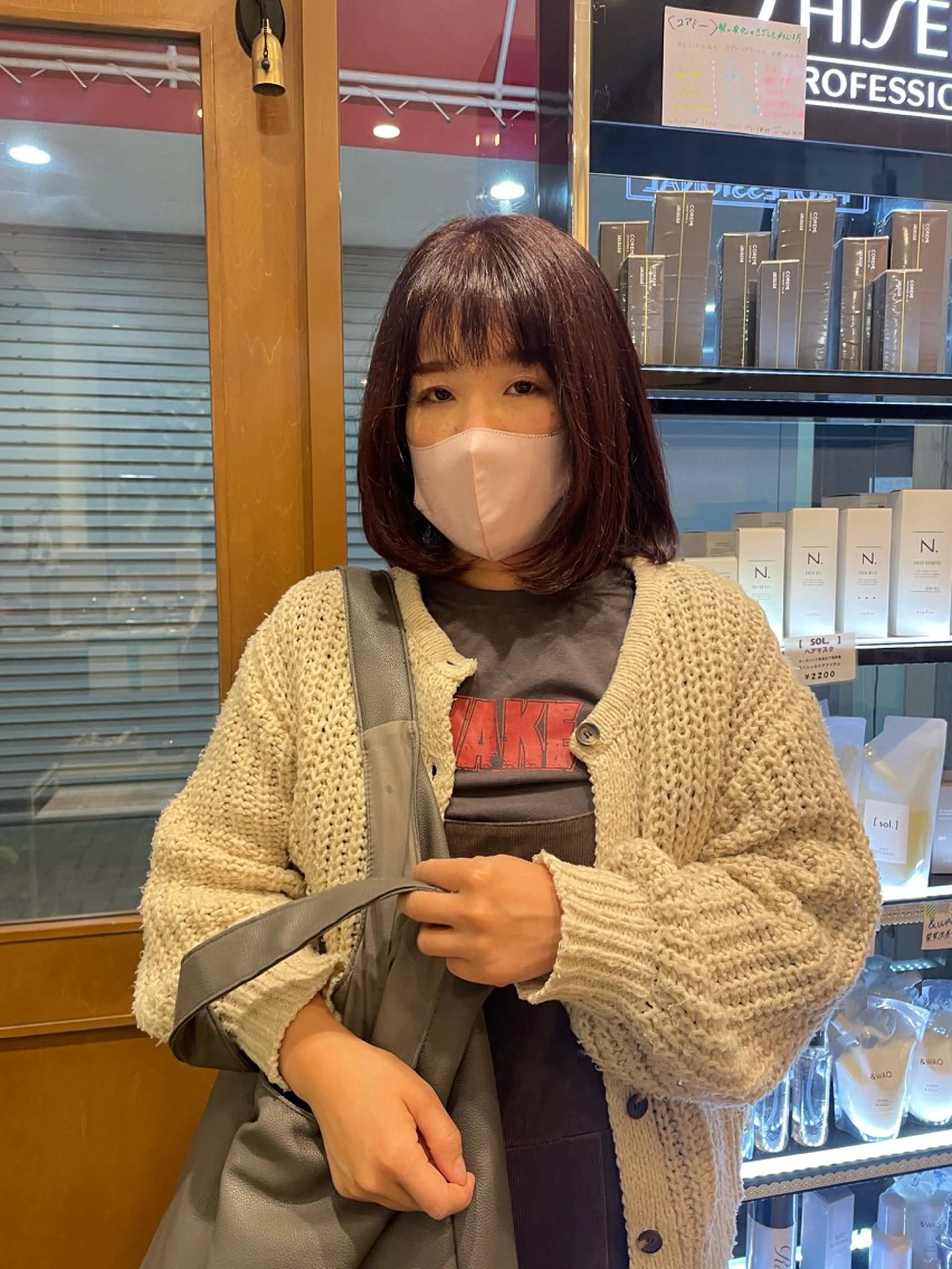 ミディアム カラー ブラウンカラー ピンクカラー 髪質改善/Bloss om🌷高橋沙衣のヘアスタイル