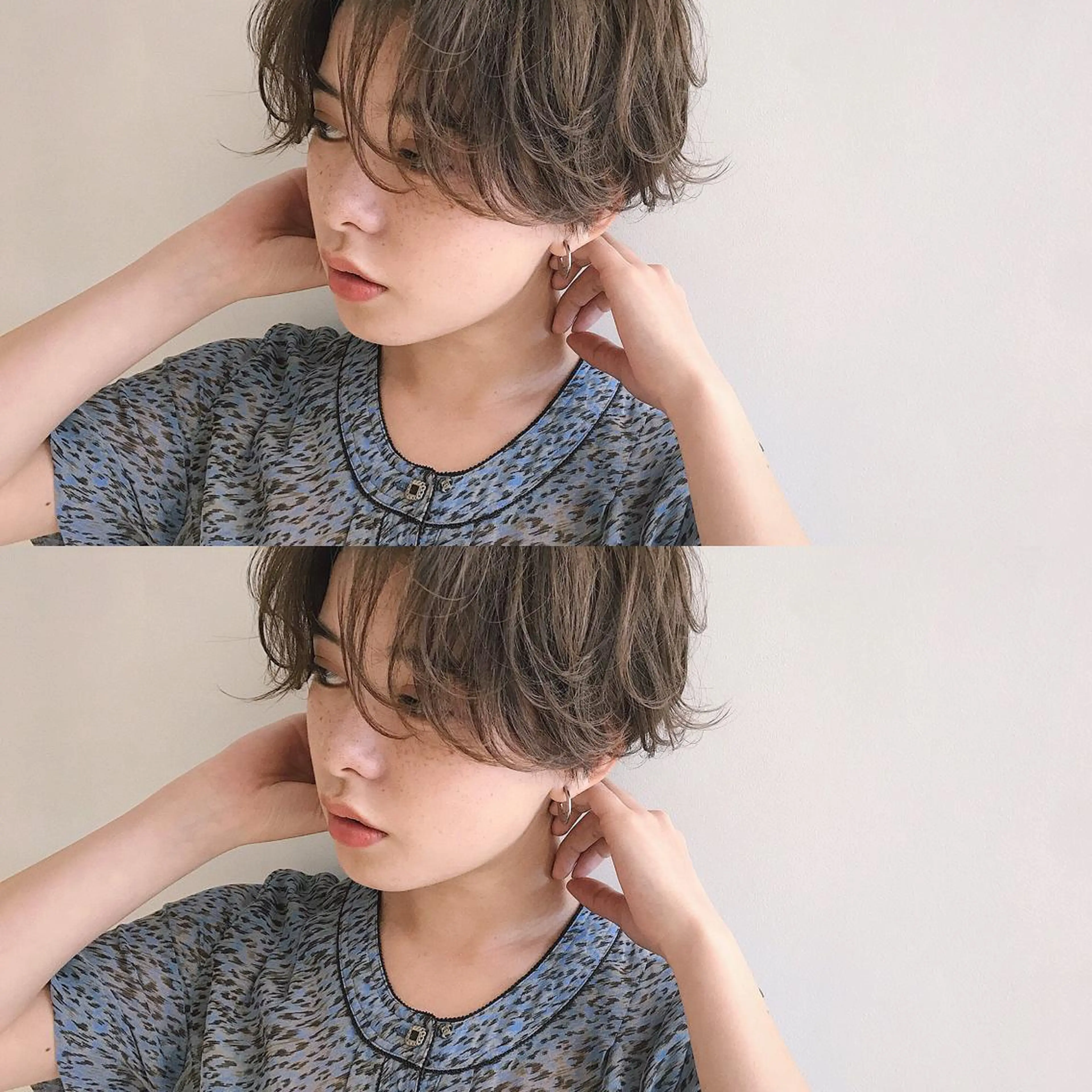 ショート カラー パーマ ヘアアレンジ ハンサムショート ショートヘア 小顔カット GOTODAY SHAiRE   SALON　青山所属・松田 亮葉のヘアスタイル