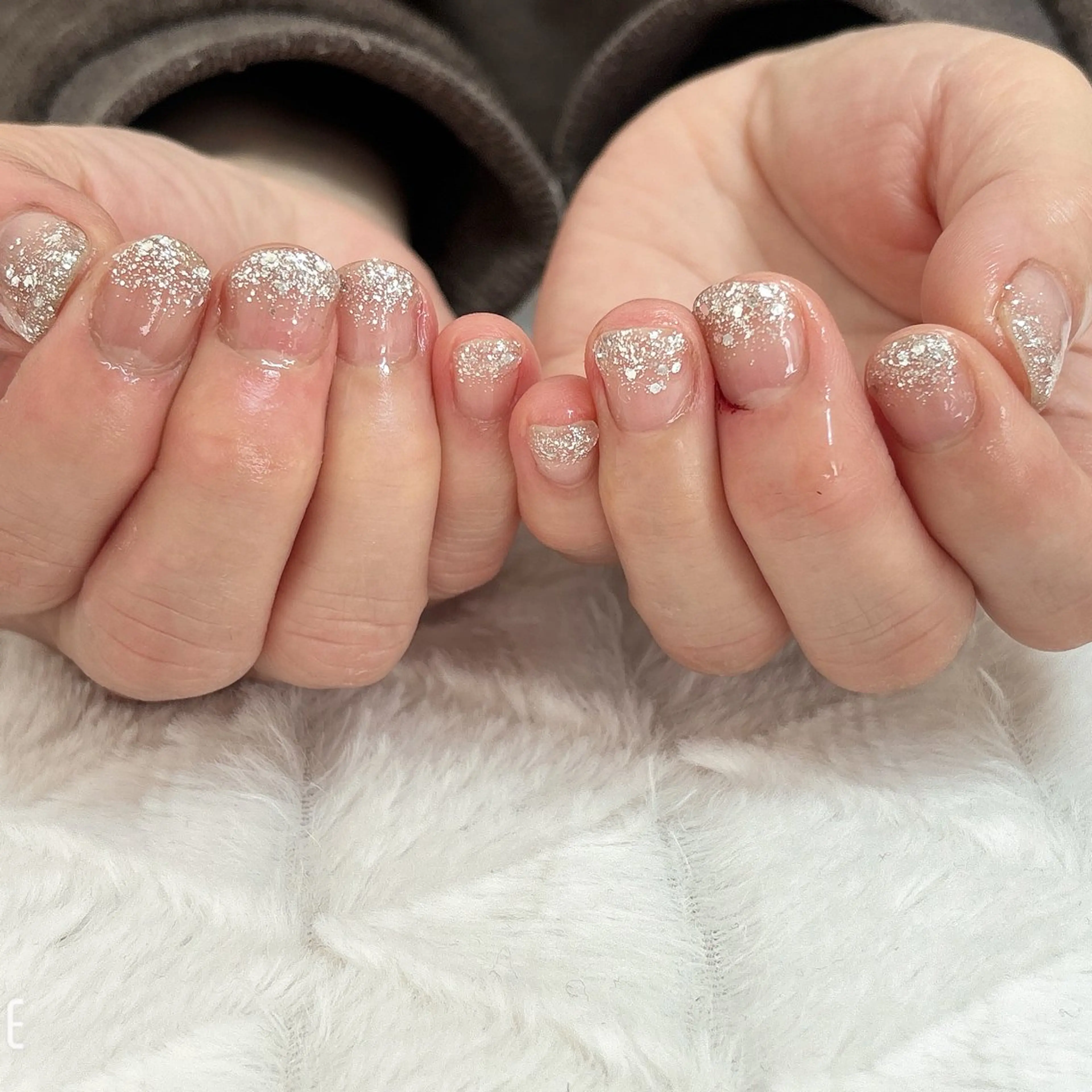 ネイル グラデーション ラメ(グリッター) ラメグラデーション nail salon はるりのネイルデザイン