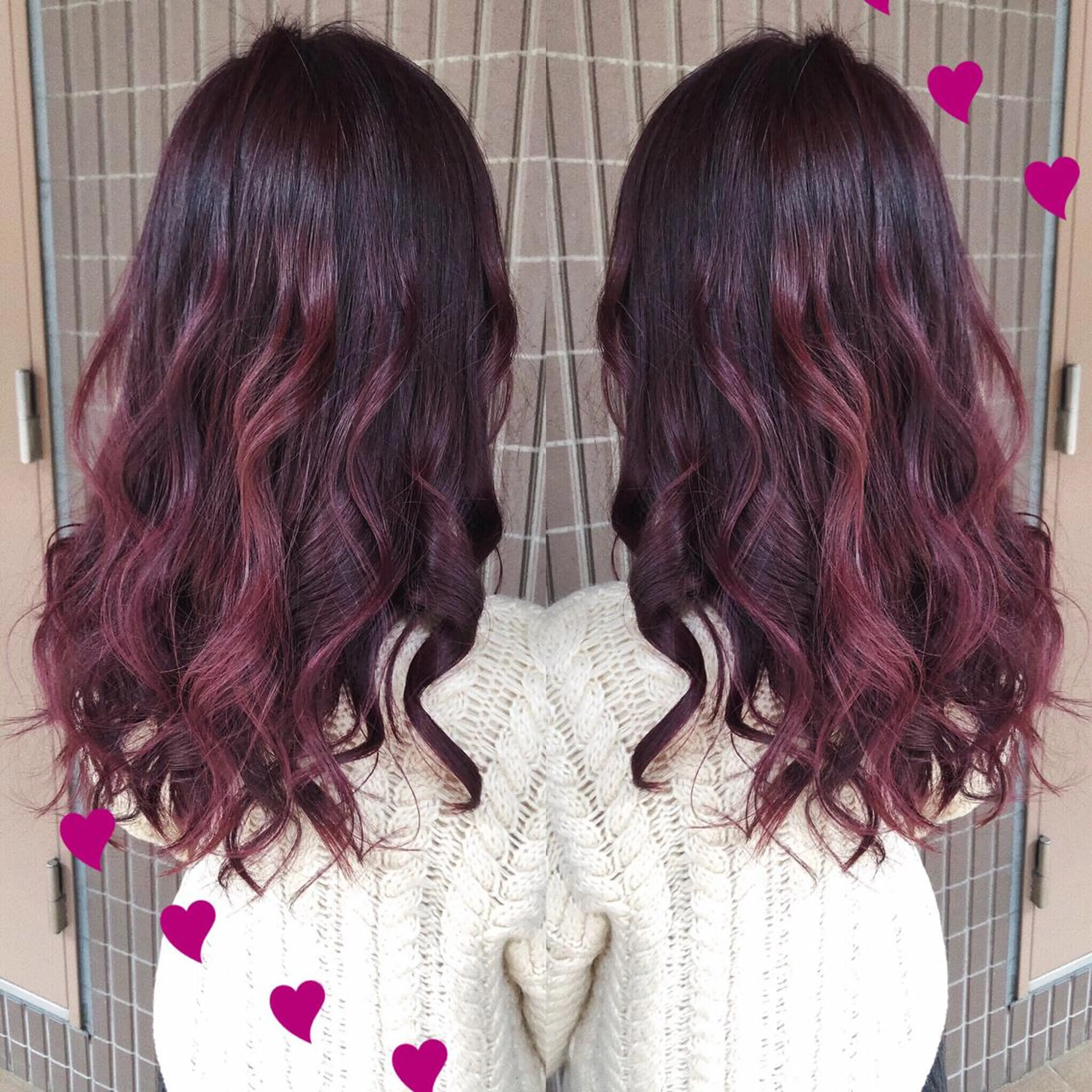 カラー ブリーチ ピンクカラー 後藤 陽花子のヘアスタイル