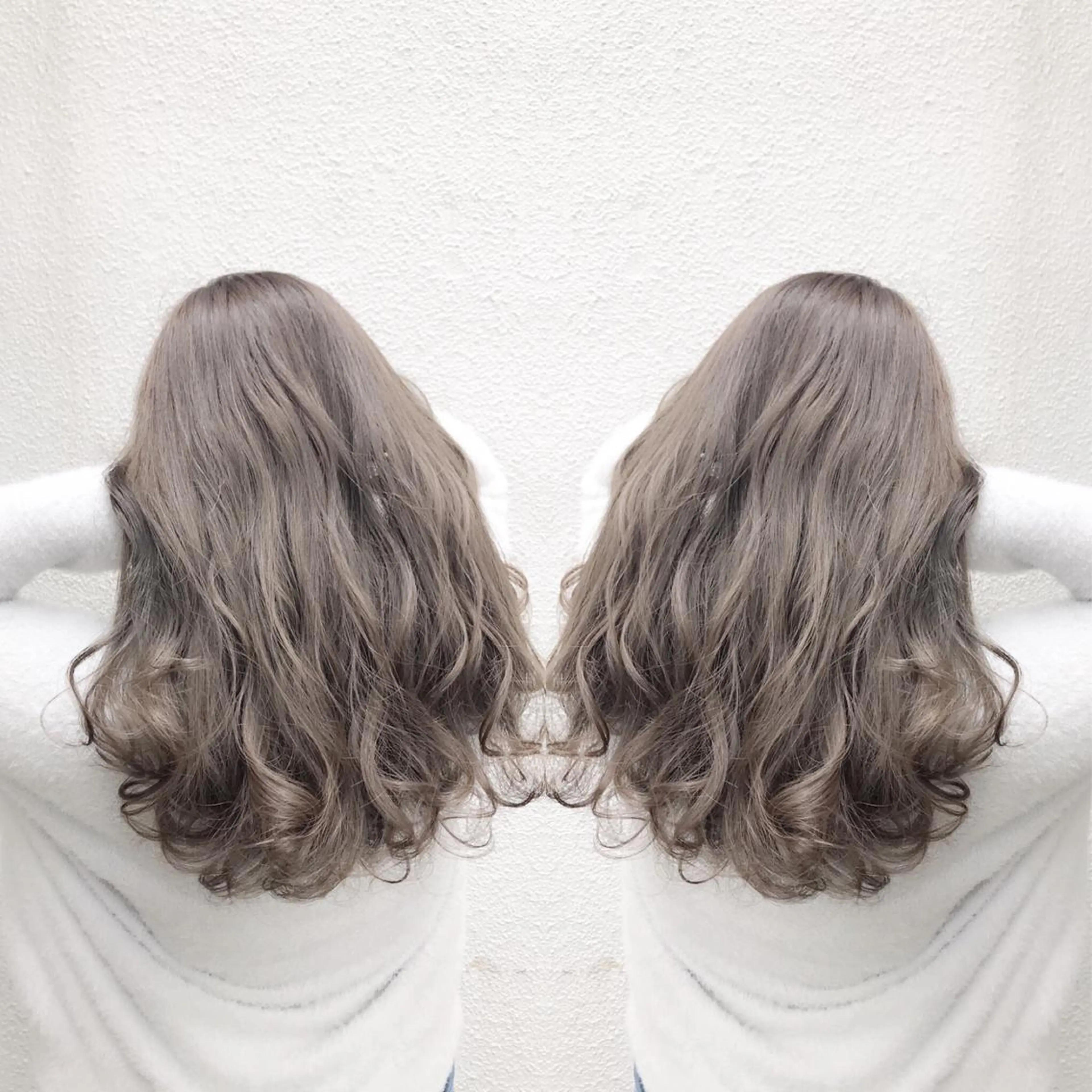 セミロング カラー ベージュカラー フォギーベージュ supbytomee所属・カラー特化型サロン #SUP.のヘアスタイル