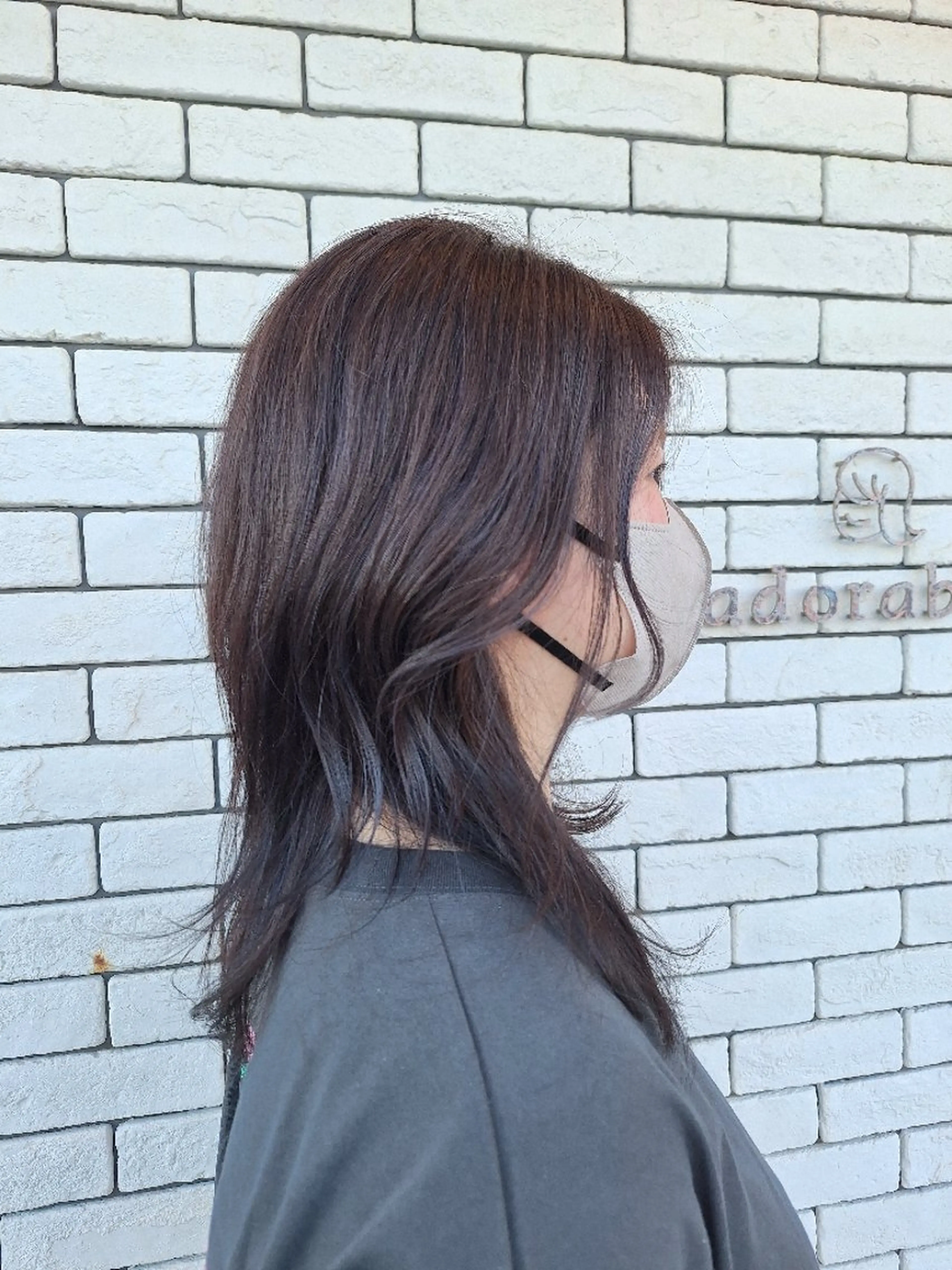 ミディアム パープルカラー adorableはなみずき店所属・adorable🌸 TOMOKO🌸のヘアスタイル