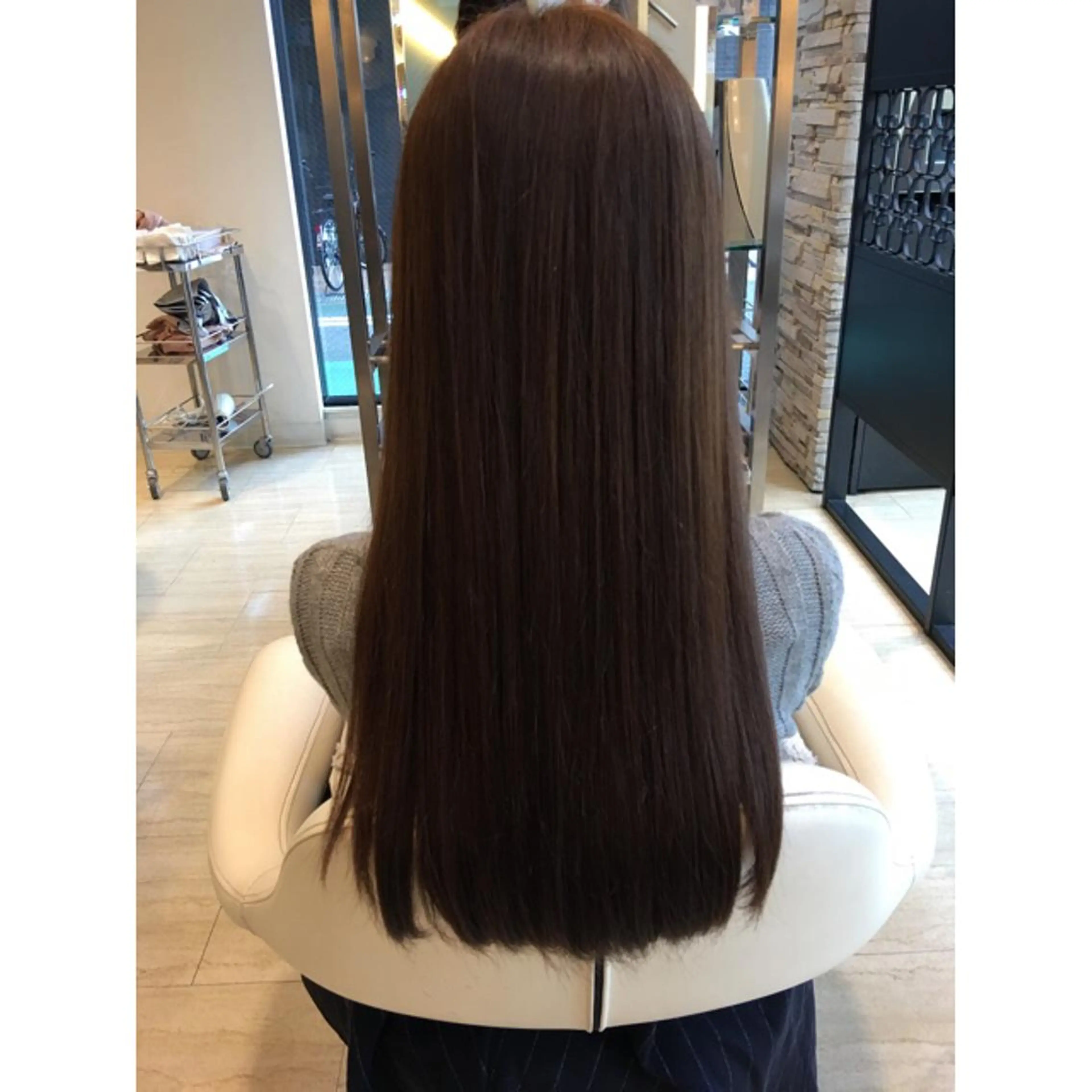 ロング カラー アッシュ ブルーカラー ブルーアッシュ トリートメント ヘアカラー トリートメント 骨格肌色 似合わせ/YUKAのヘアスタイル