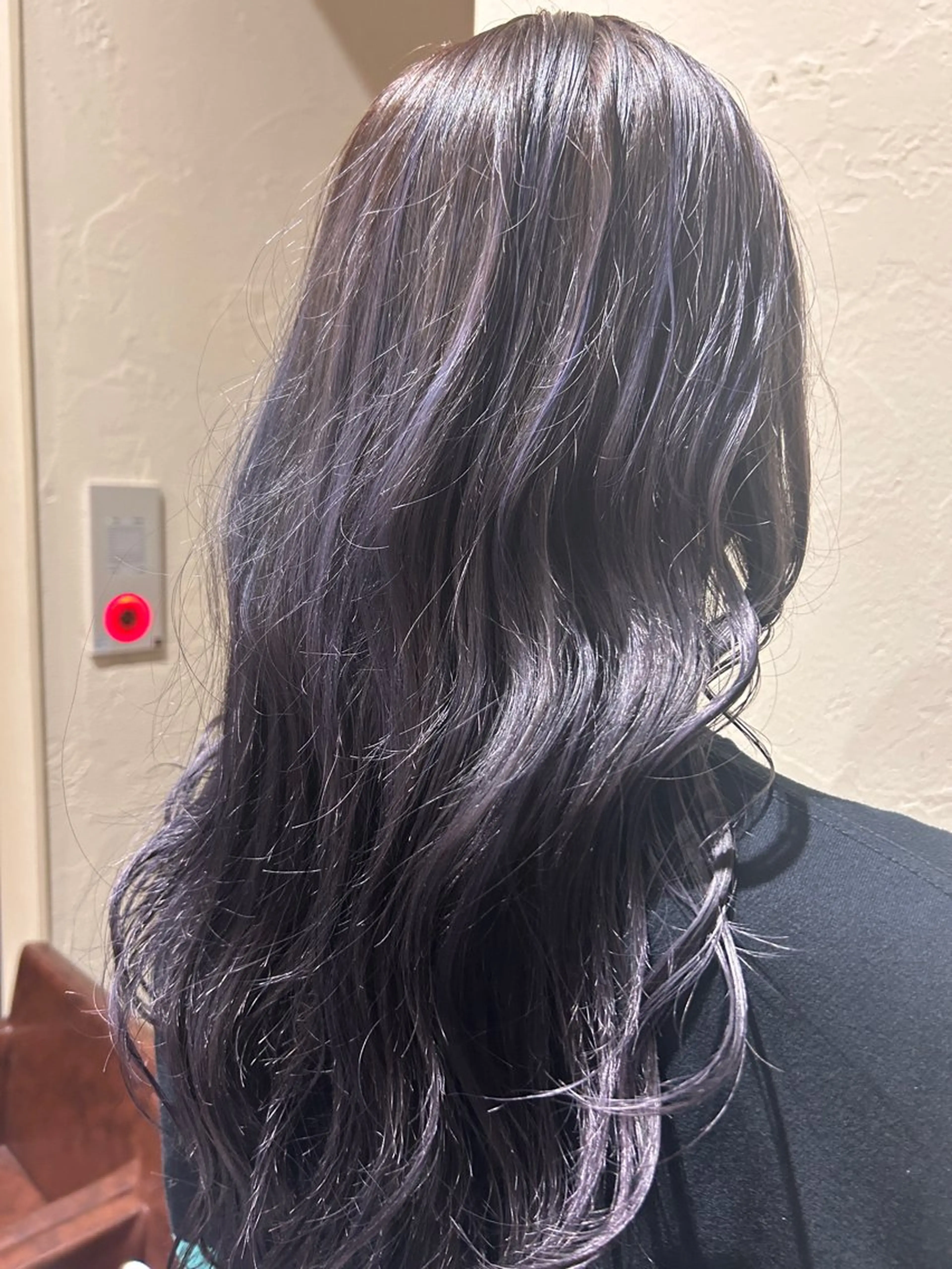 ロング カラー ハイライトカラー ラベンダーカラー ハイライト カット ヘアカラー 井上 萌のヘアスタイル