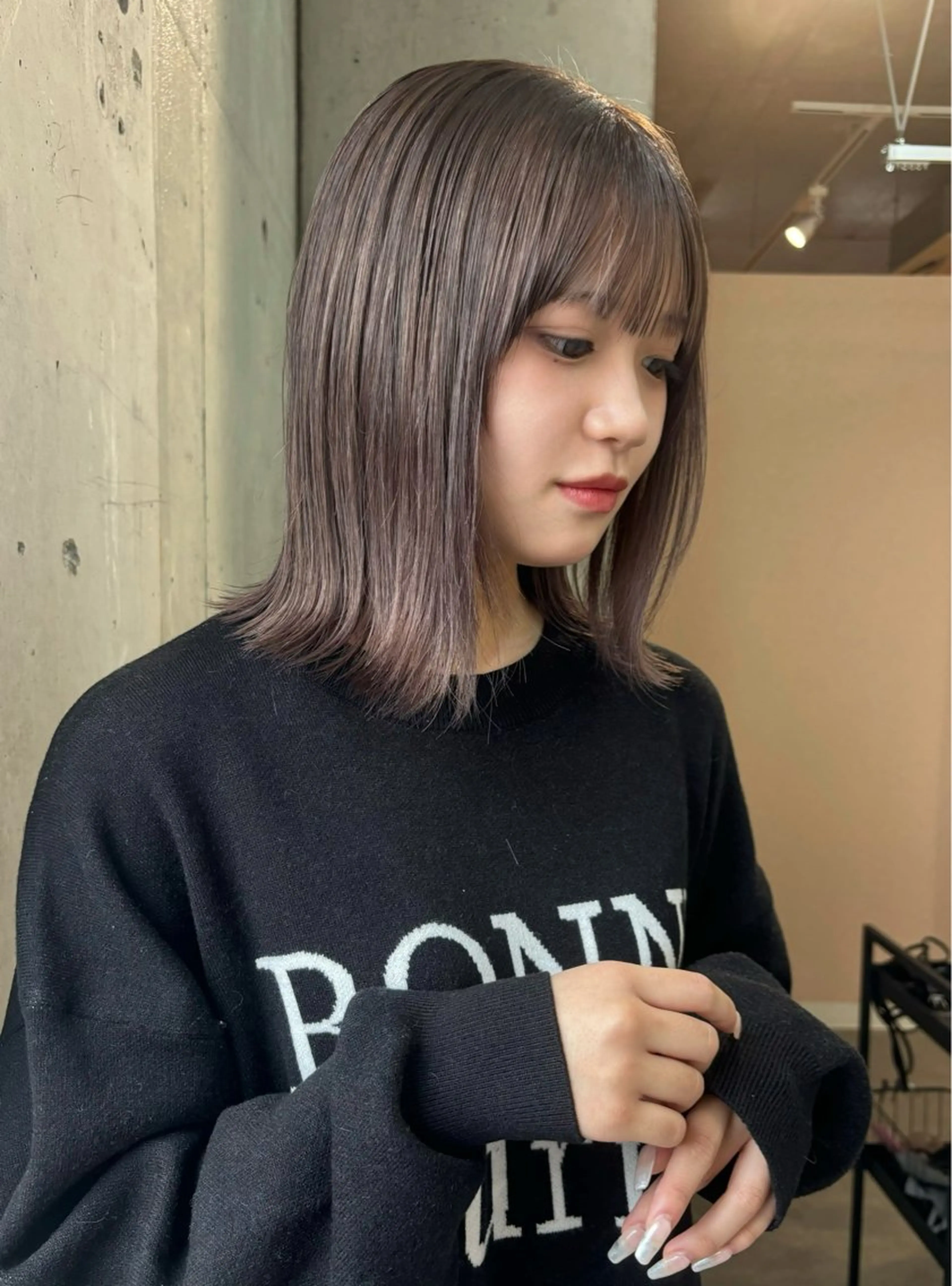 ミディアム 卒業式のヘアスタイル 外ハネヘア ito eye&nail所属・ito 小山綾花のマツエク・マツパデザイン