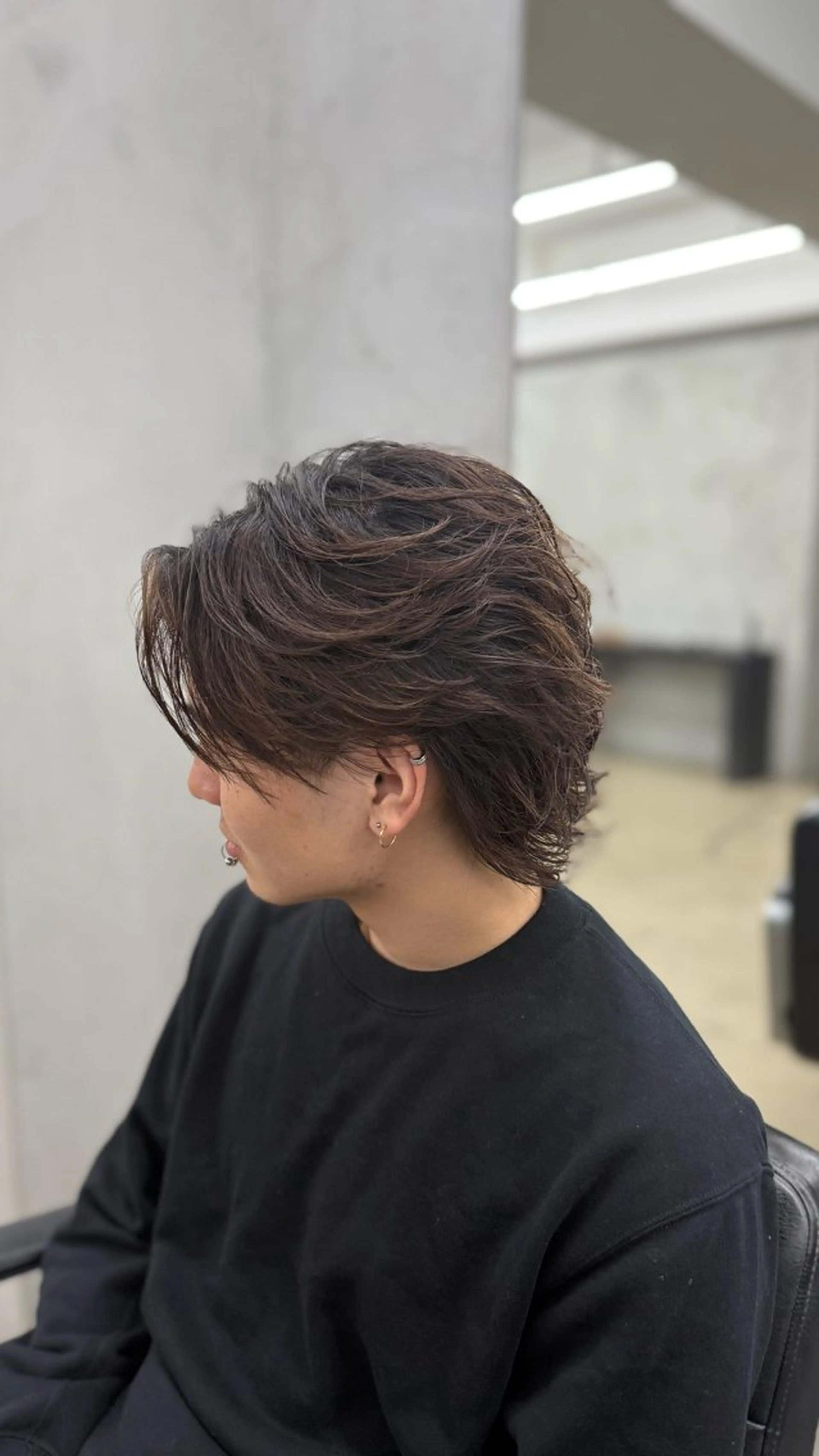 パーマ メンズ 田中 辰弥のヘアスタイル