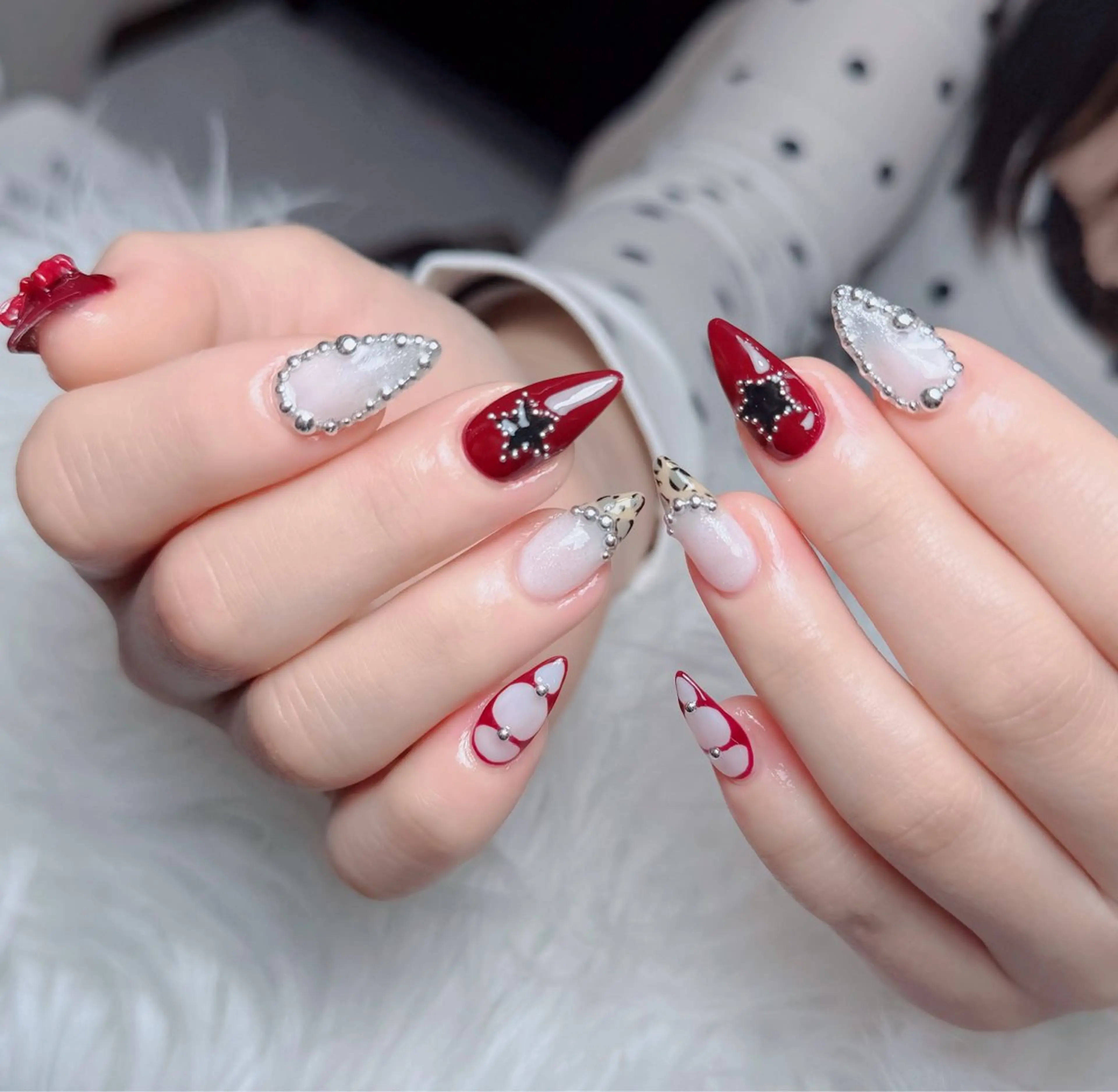 ネイル アートネイル フレンチネイル ジェルネイル 韓国ネイル マグネットネイル ハンドネイル Lenie Nail Okuboのネイルデザイン