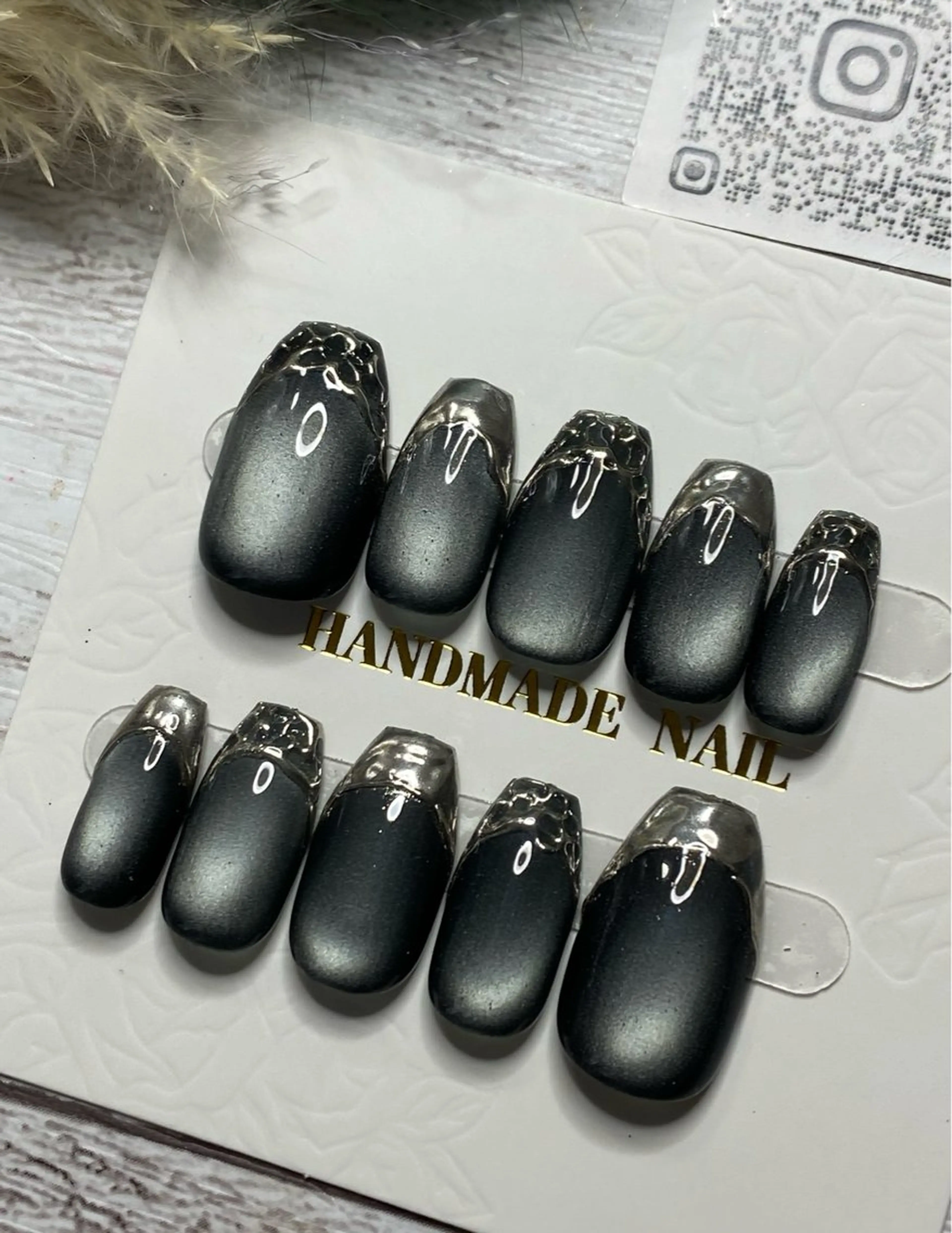 ネイル フレンチネイル マグネットネイル ミラーネイル Ai Nailのネイルデザイン