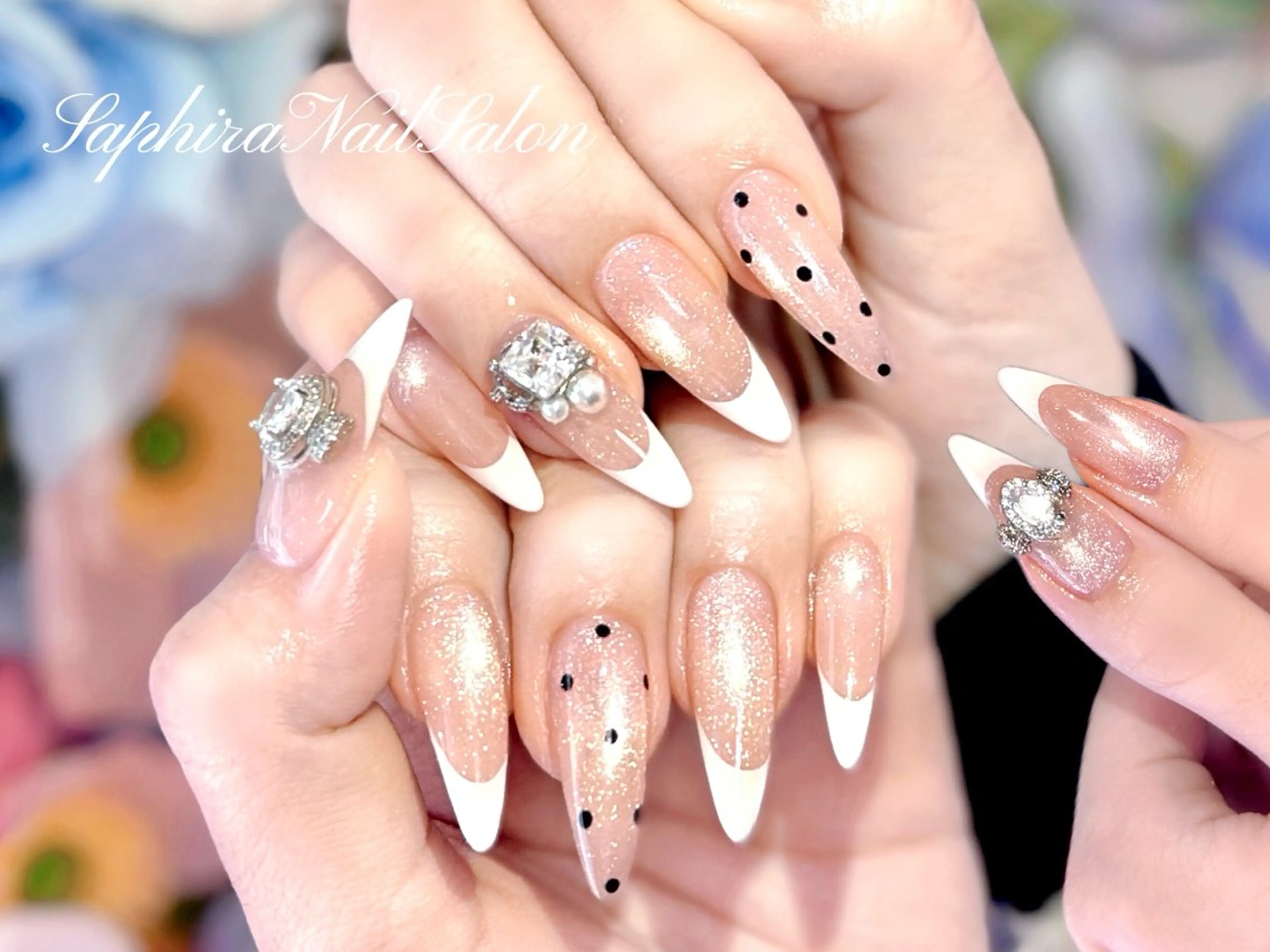 カラー ハンドネイル Saphiraネイル サロン錦糸町のネイルデザイン