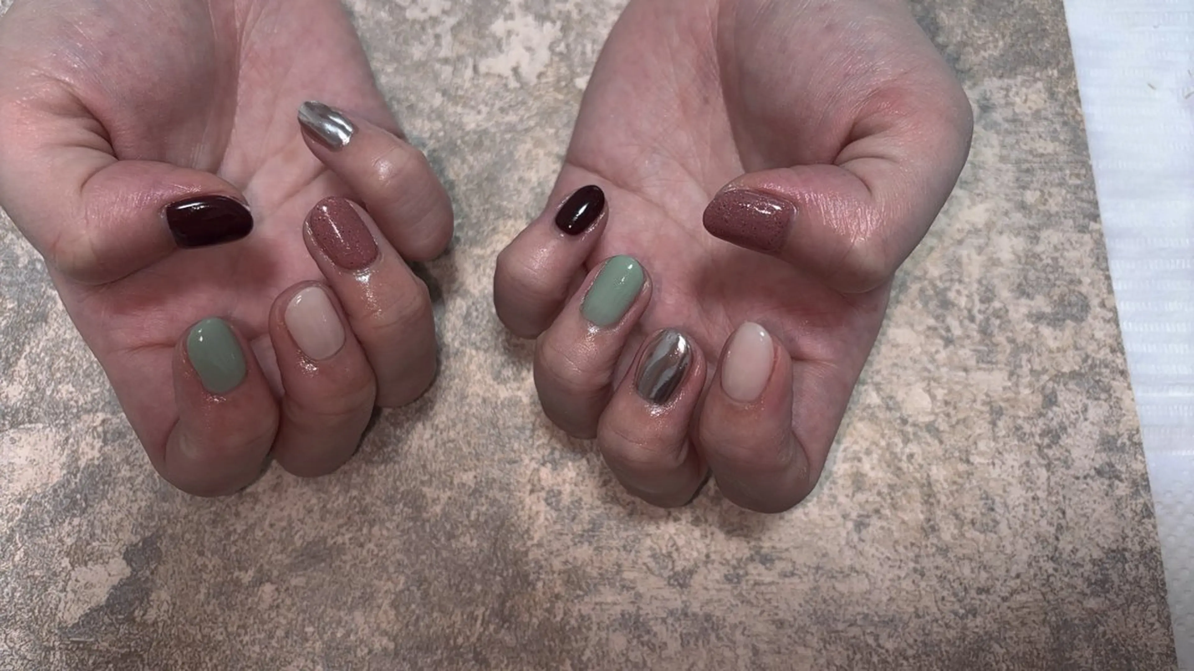 ネイル ミラーネイル ハンドネイル coco nailのネイルデザイン