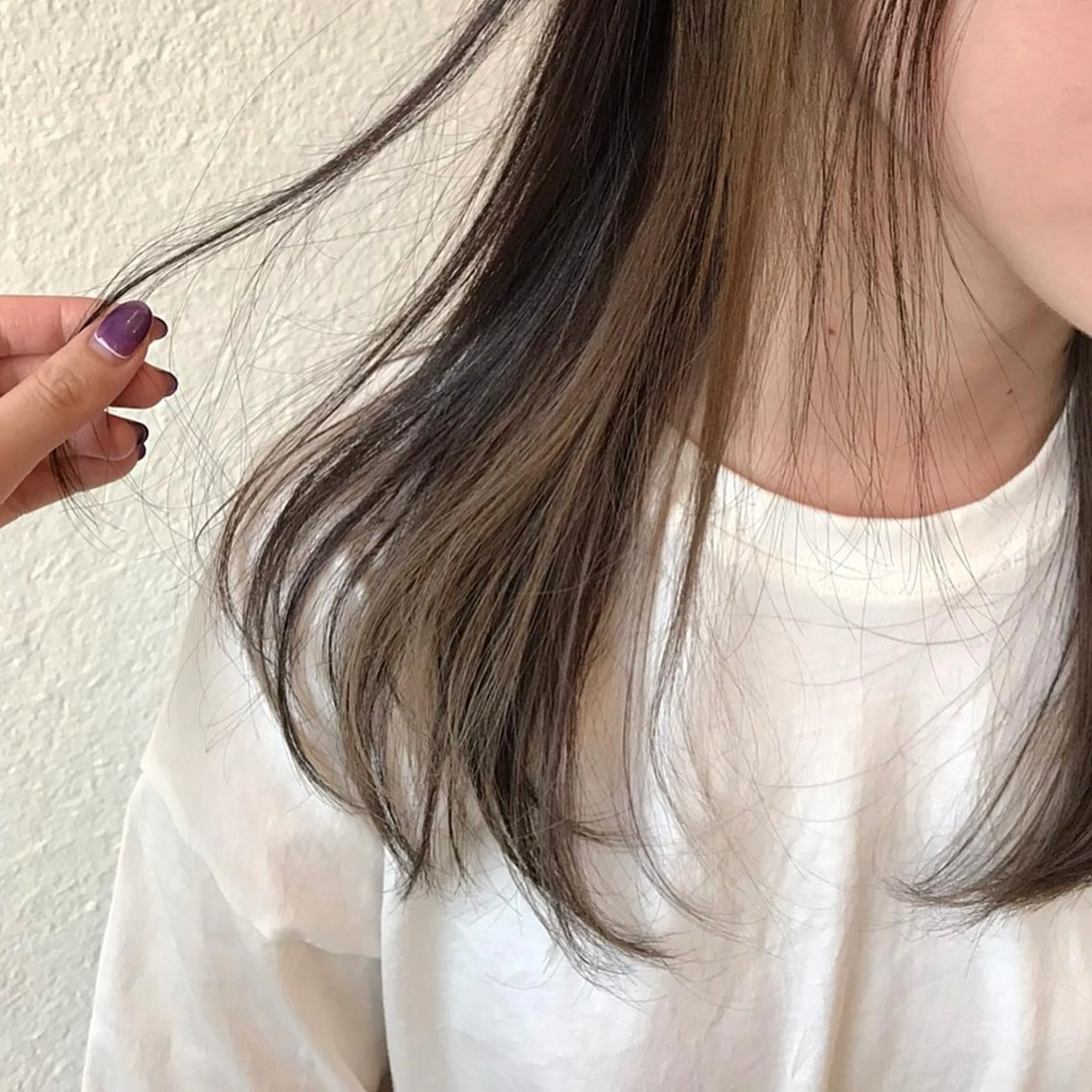 (ちらりと可愛い)🌸インナーカラー+全体カラー🌸ライフスタイルに合わせてお色味や魅せ方のご提案します✨の写真