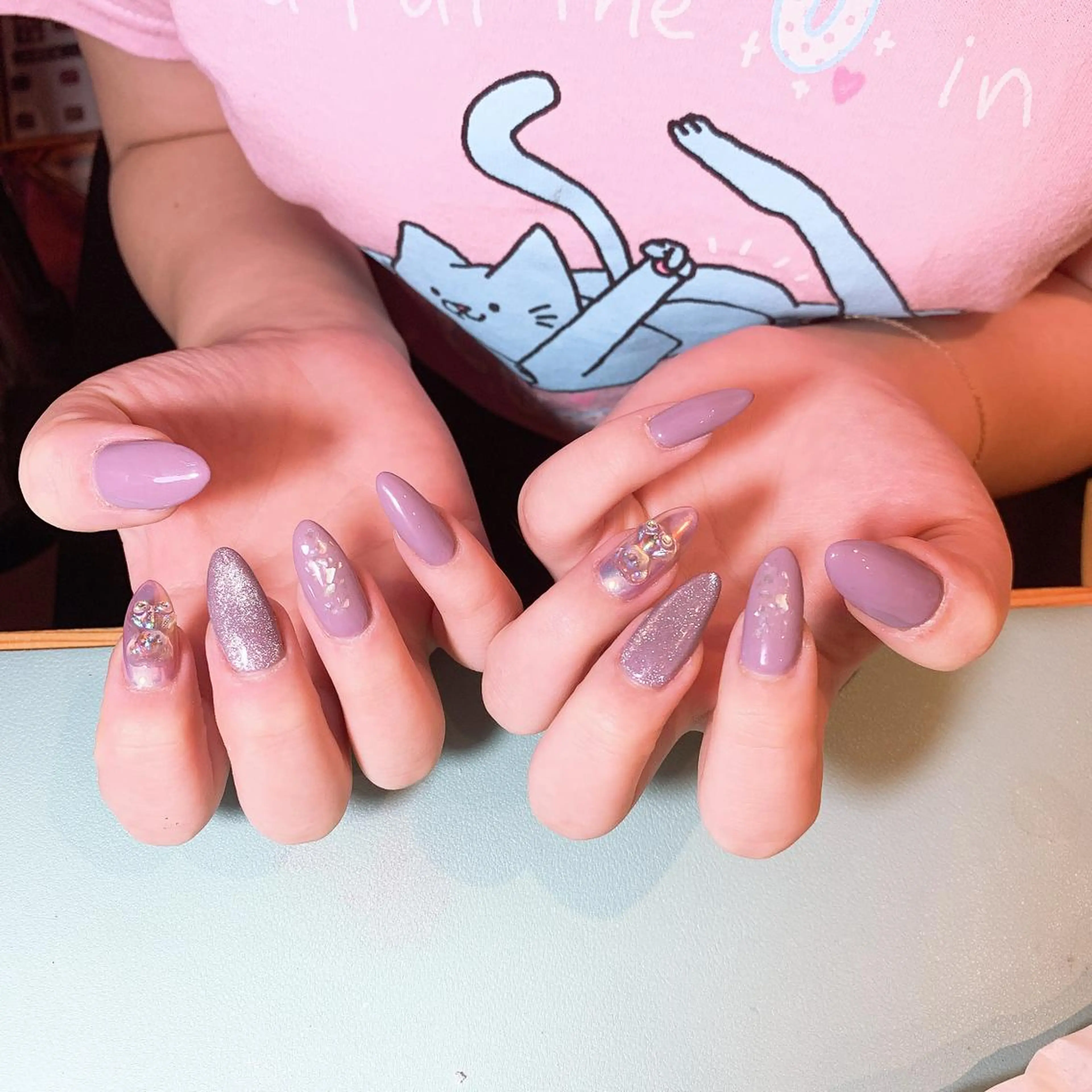 【チップ長さ出し10本】◆チップ長さ出しワンカラーの写真