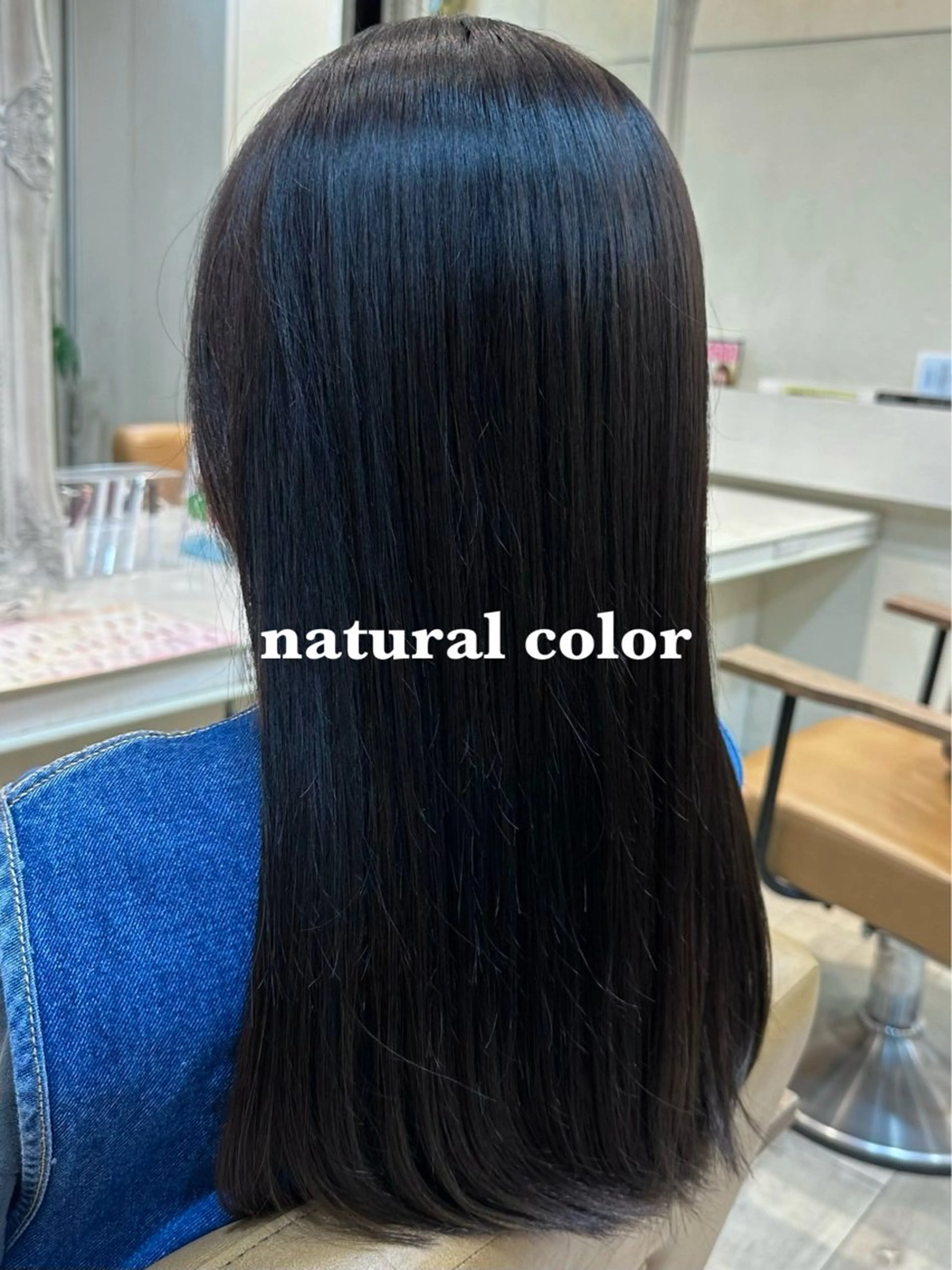 セミロング カラー 韓国ヘア/レイヤー 顔周りカット/ユキナのヘアスタイル