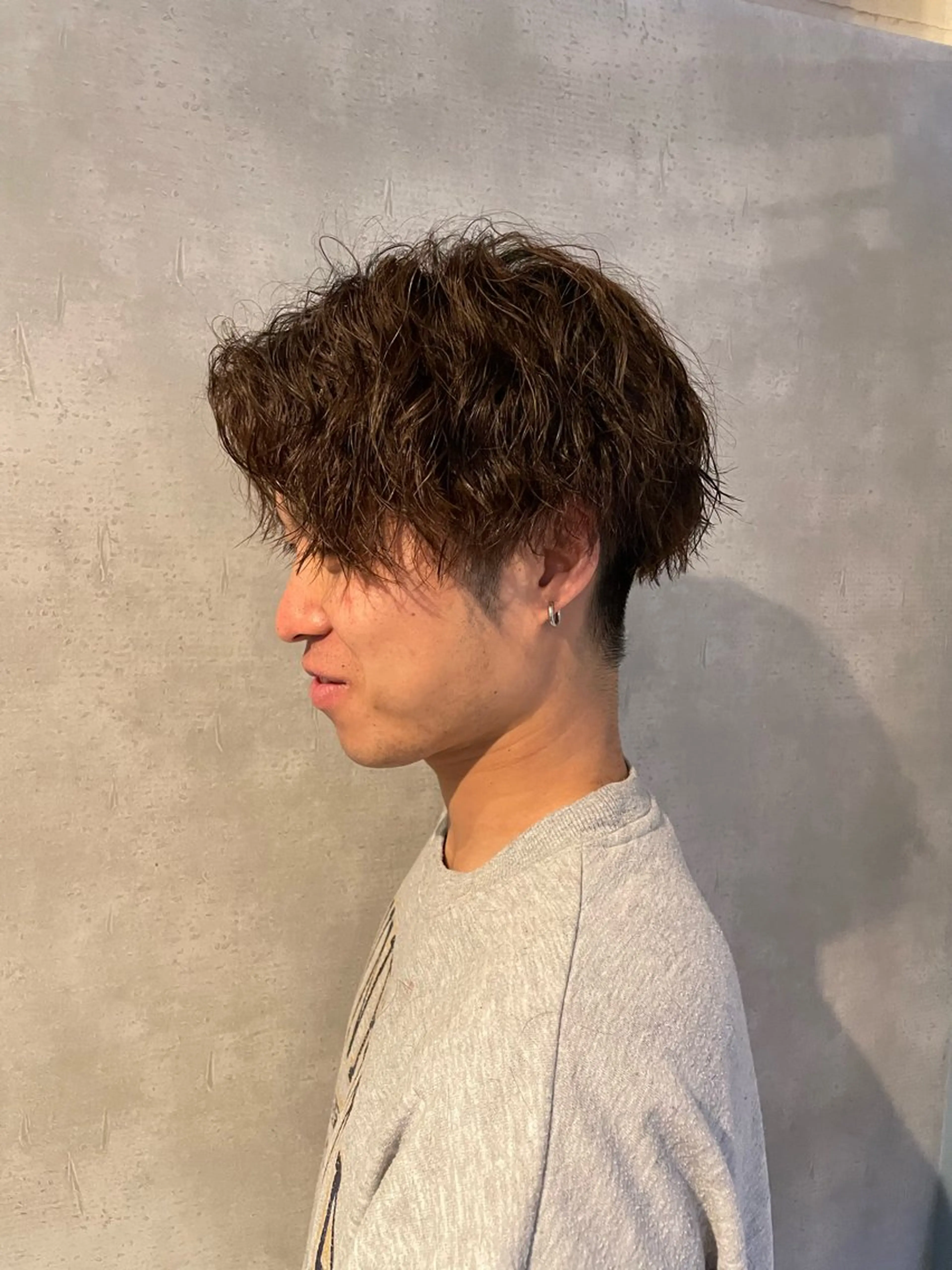 パーマ メンズ カット パーマ ヘアセット フリーランスシェアサロンルレイル所属・心斎橋/メンズ /ルレイル/地形真希のヘアスタイル