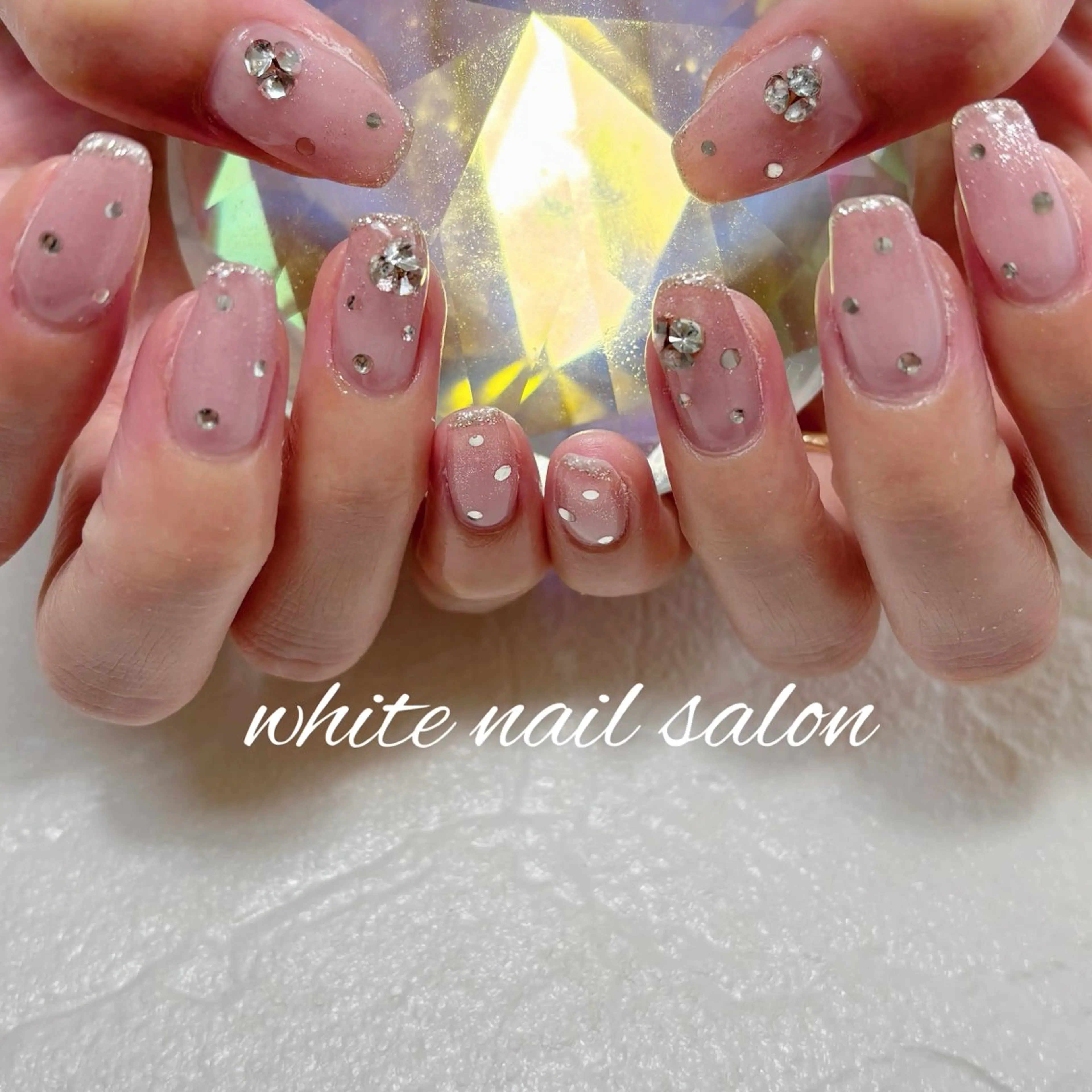 ネイル フットネイル 持ち込み ハンドネイル white nail salonのネイルデザイン