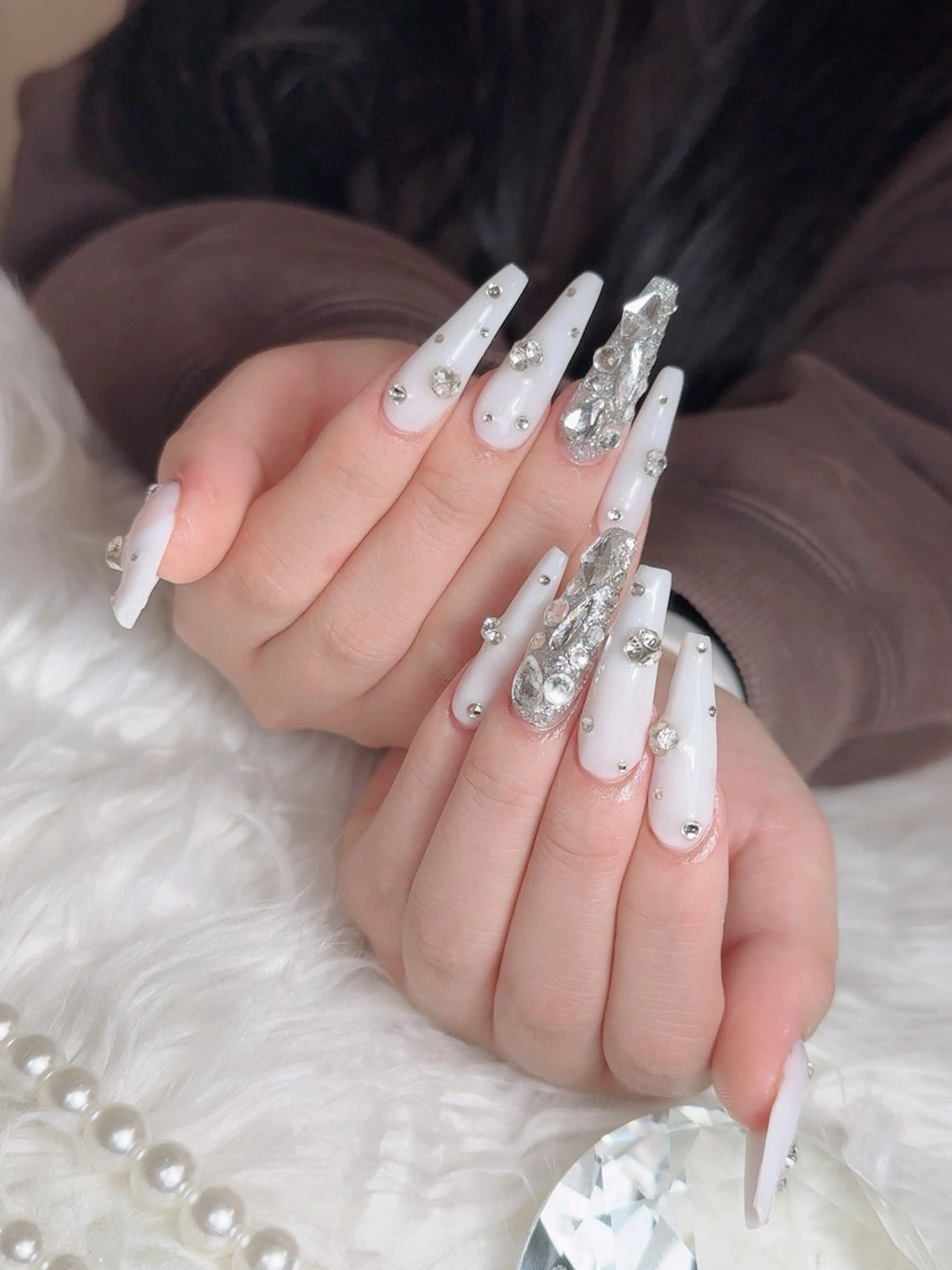 ネイル スカルプネイル シンプルネイル nail salon azuのネイルデザイン
