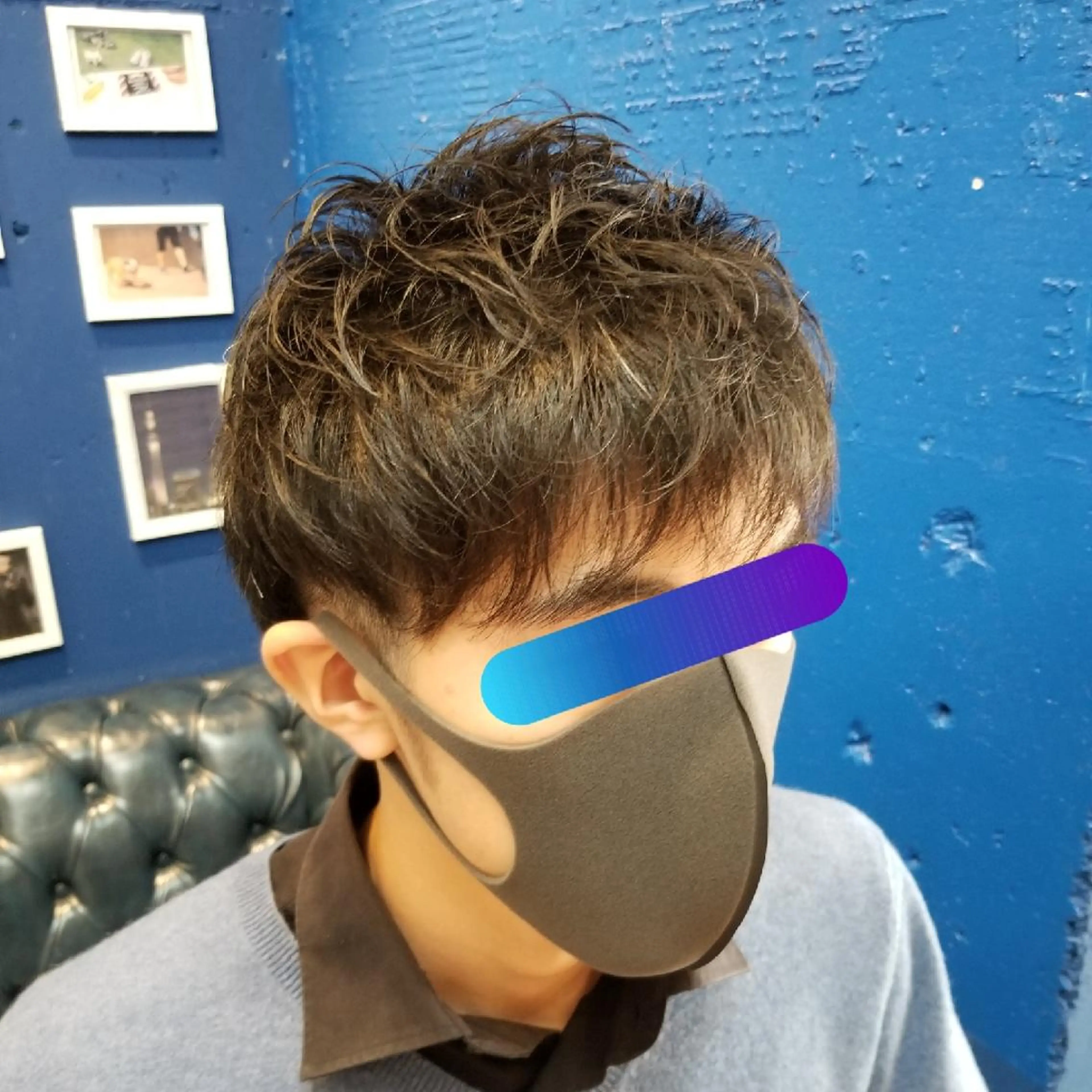 ショート メンズ メンズブリーチ ビジネス フェードカット メンズ韓国風 マッシュ カット LIBERTY・野地 barber  NDのヘアスタイル