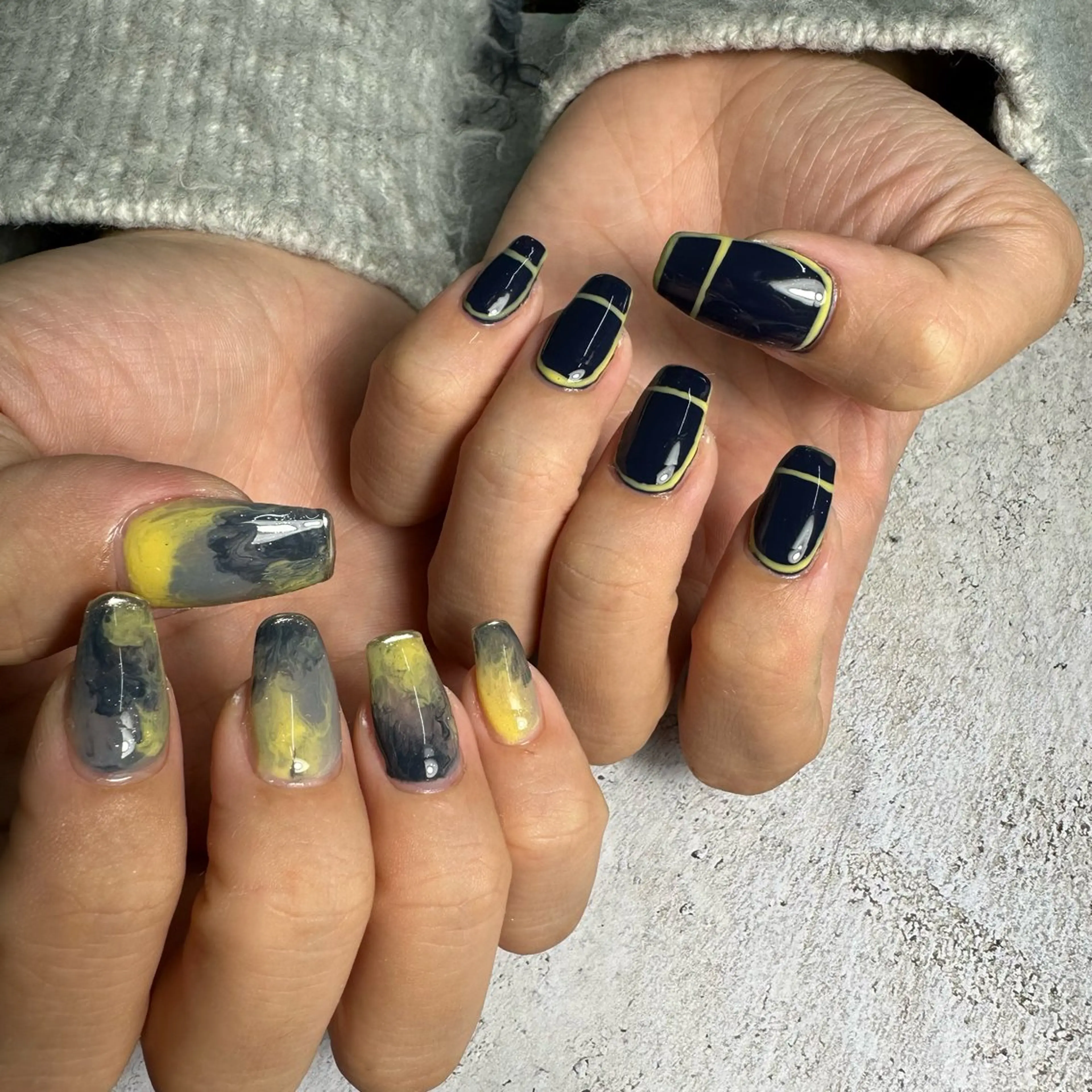 ネイル ハンドネイル GRANDE OSU Anna 🧸💛のネイルデザイン