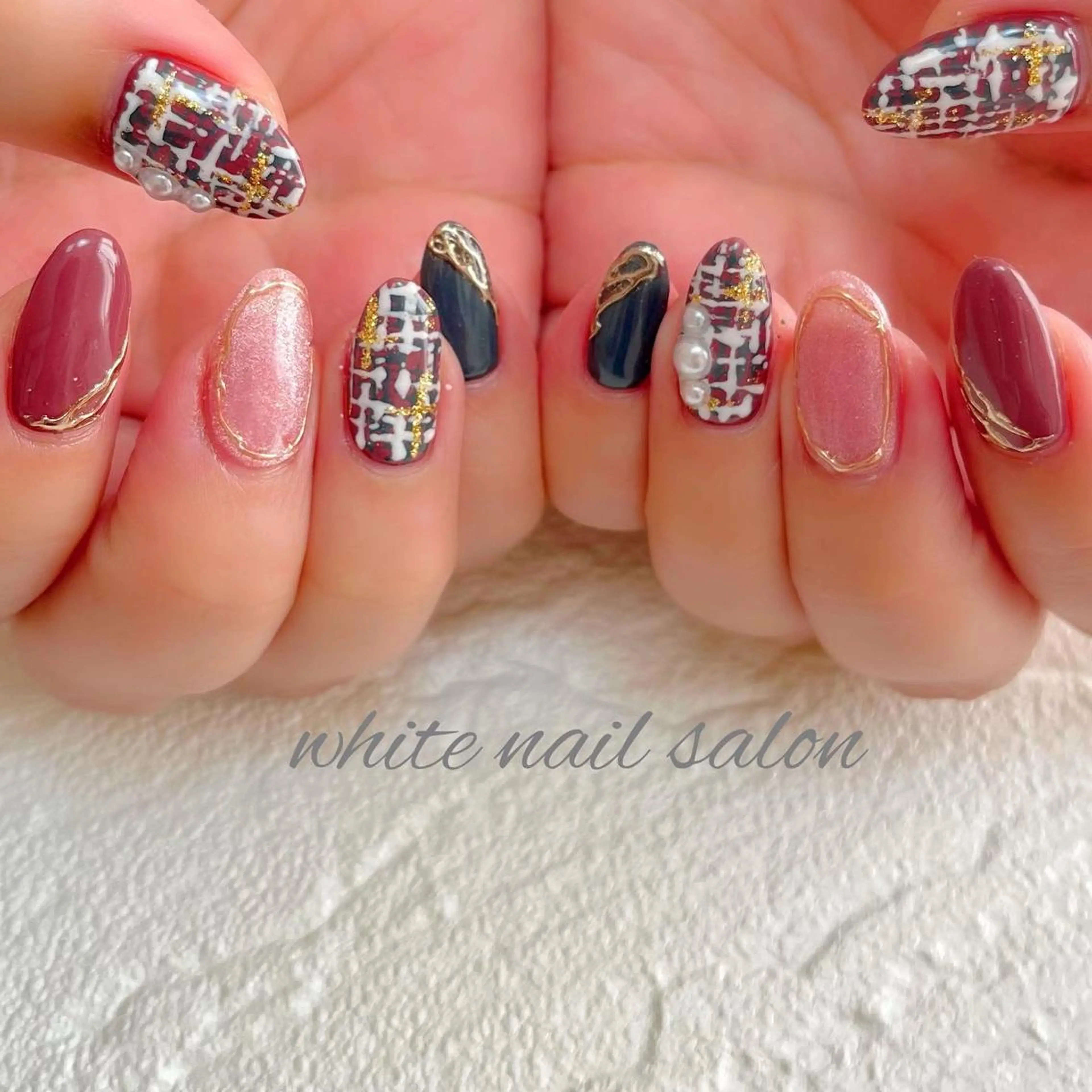 ネイル フットネイル ジェルネイル ハードジェル ラメ(グリッター) 持ち込み ハンドネイル white nail salonのネイルデザイン