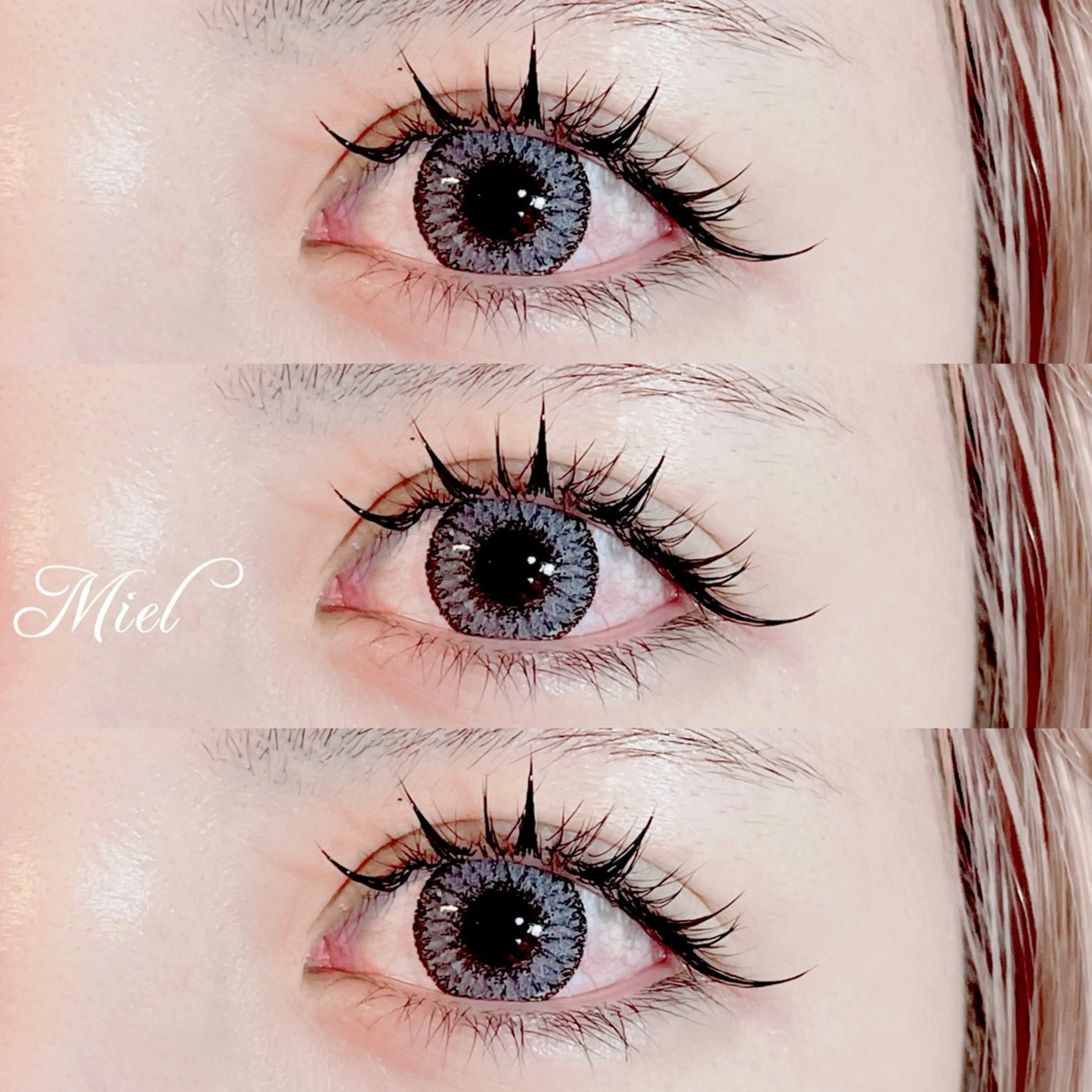 マツエク・マツパ カラーマツエク フラットラッシュ ボリュームラッシュ ワンホンマツエク Mori ✨Mystical✨のマツエク・マツパデザイン