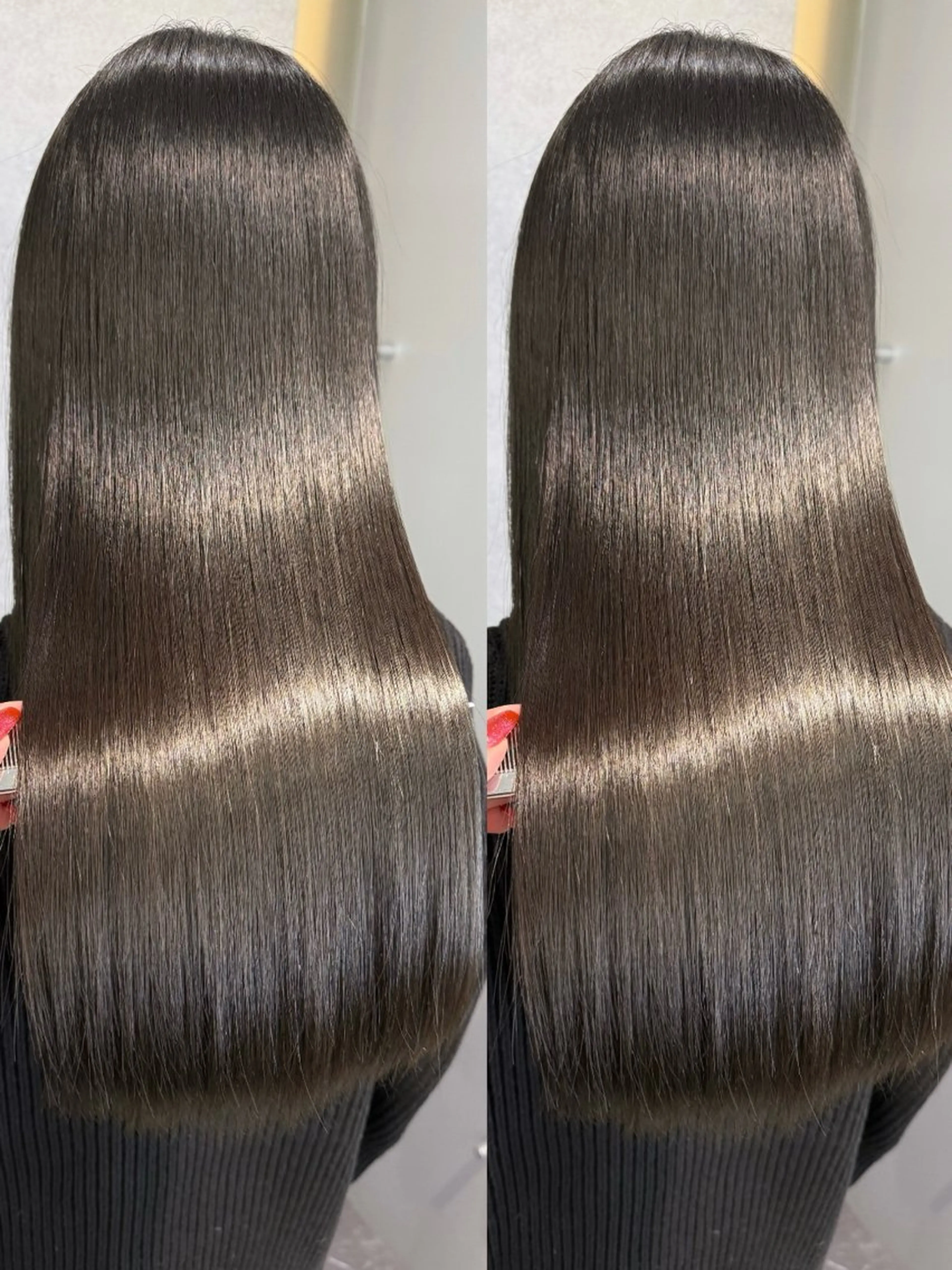 ロング 縮毛矯正 ARCHE-OSAKA所属・髪質改善サロン 南船場　みおのヘアスタイル