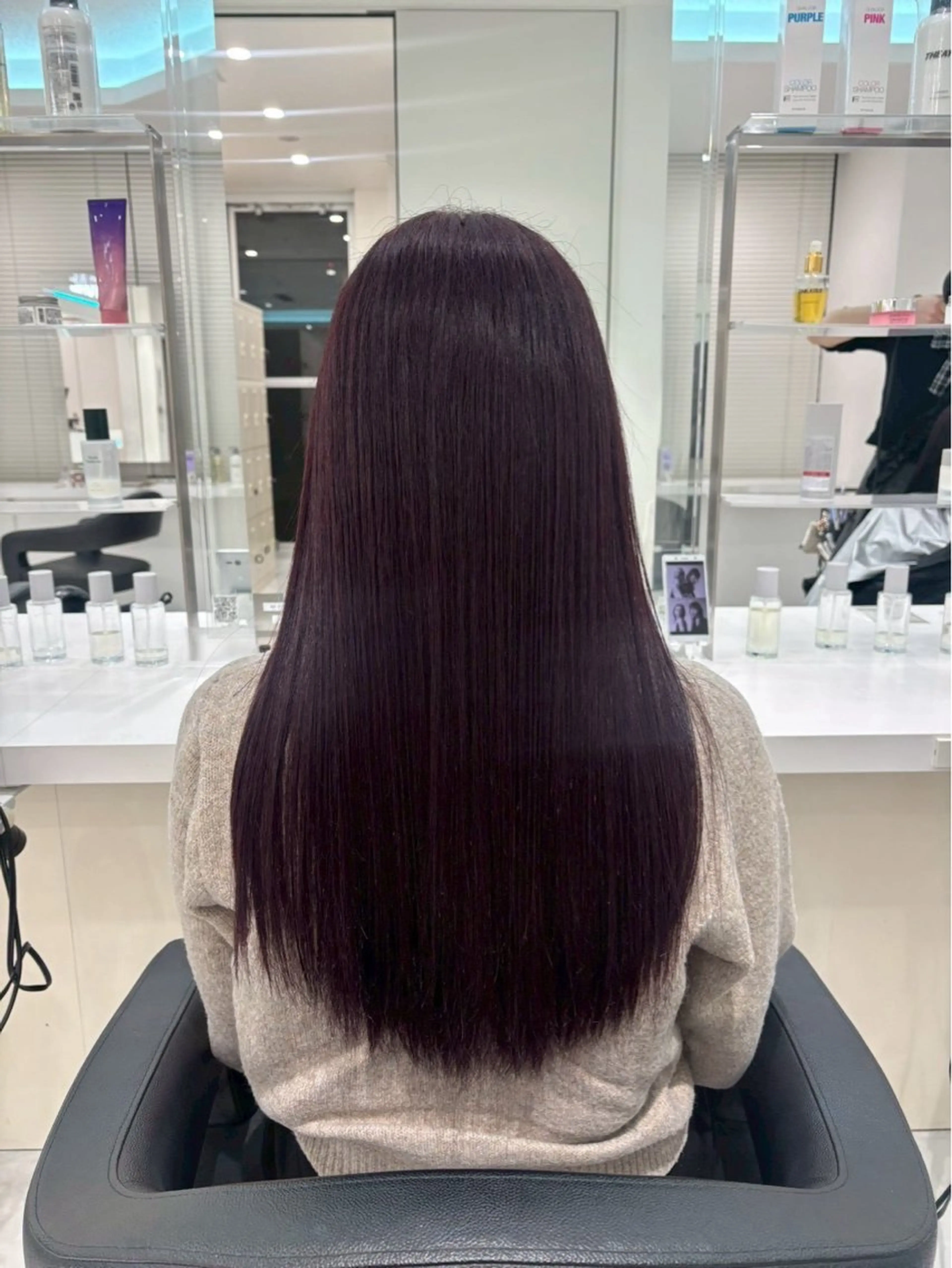 ロング カラー ヘアアレンジ メンズ トリートメント 小高 咲蘭のヘアスタイル