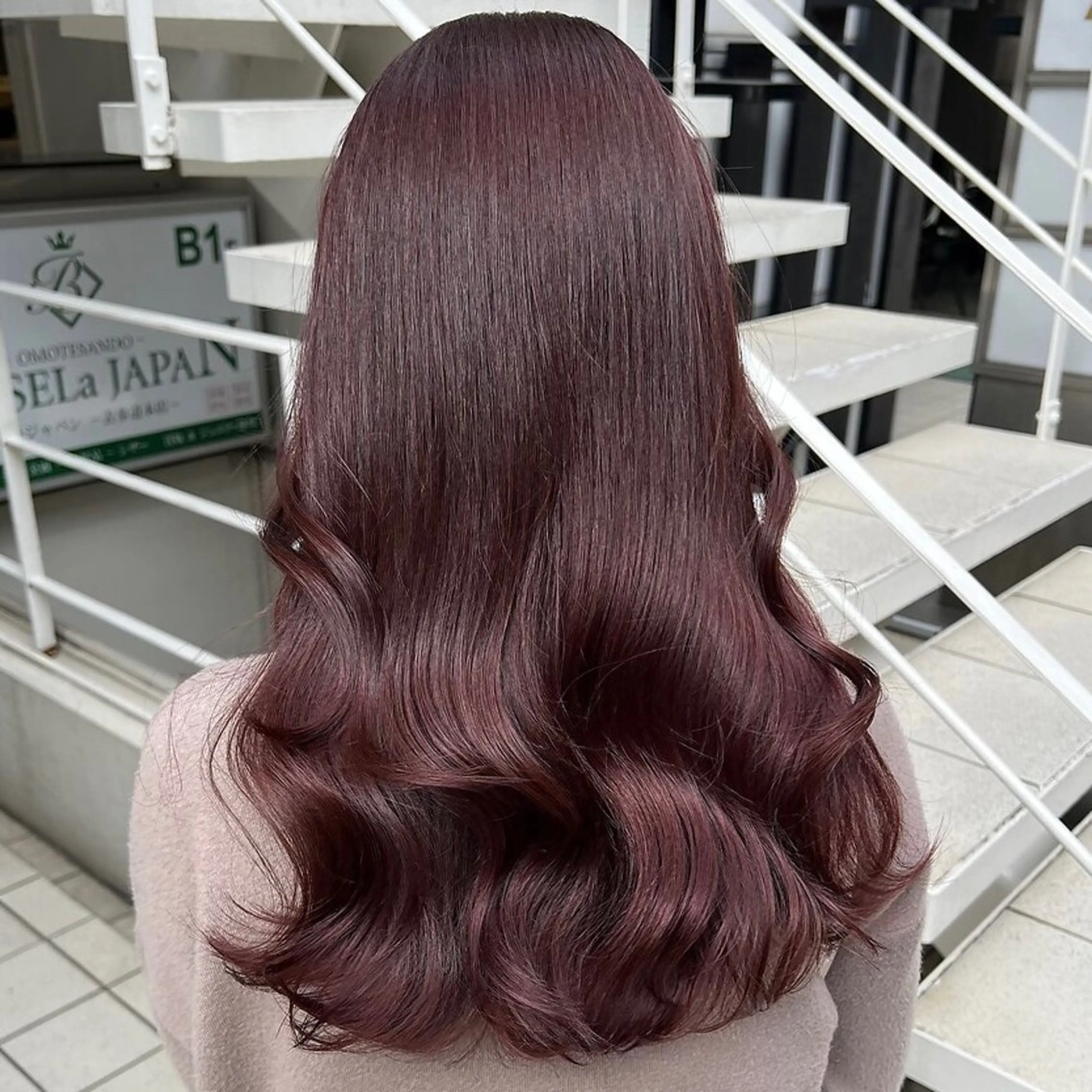 ロング カラー ブラウンカラー ピンクカラー ピンクブラウン ロング ヘアカラー 💖ブリーチ/暖色 𝐘𝐮𝐢💖のヘアスタイル