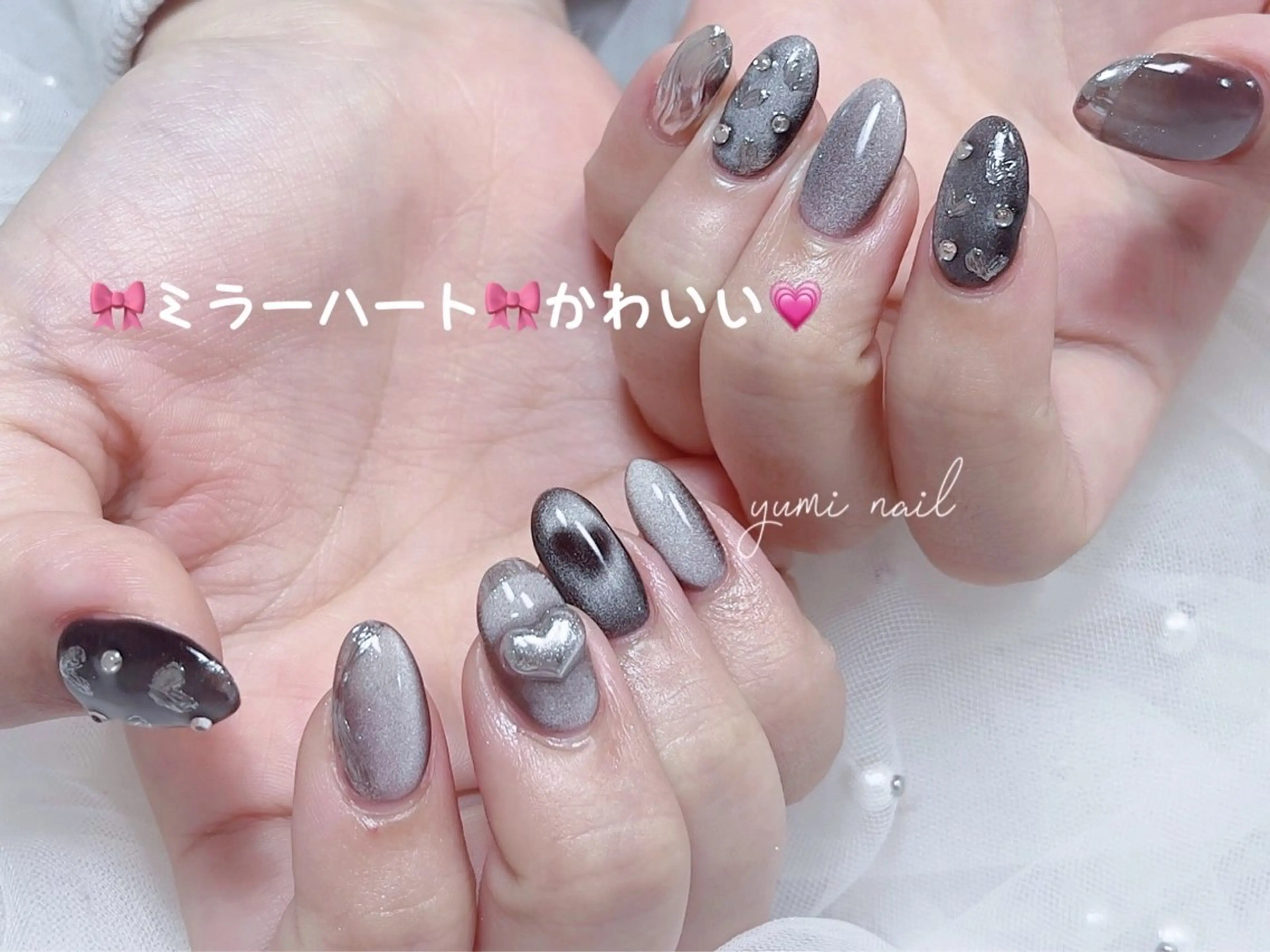 ネイル ハンドネイル 𝐲𝐮𝐦𝐢🎀 長さ出しデザイン専門のネイルデザイン