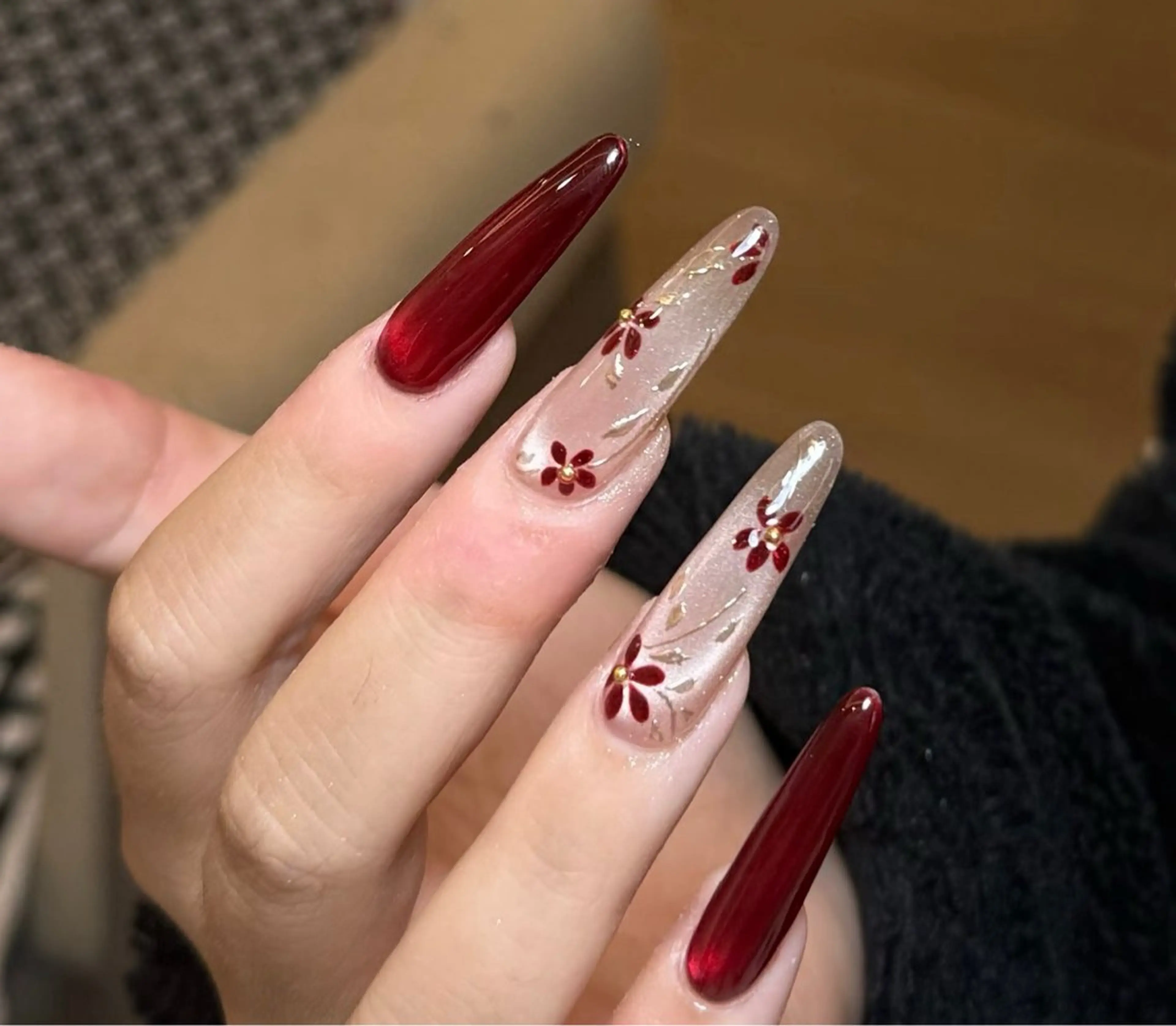 ネイル オーロラネイル 成人式 フットネイル フレンチネイル ジェルネイル ハンドネイル 長さだし専門 ありさのネイルデザイン