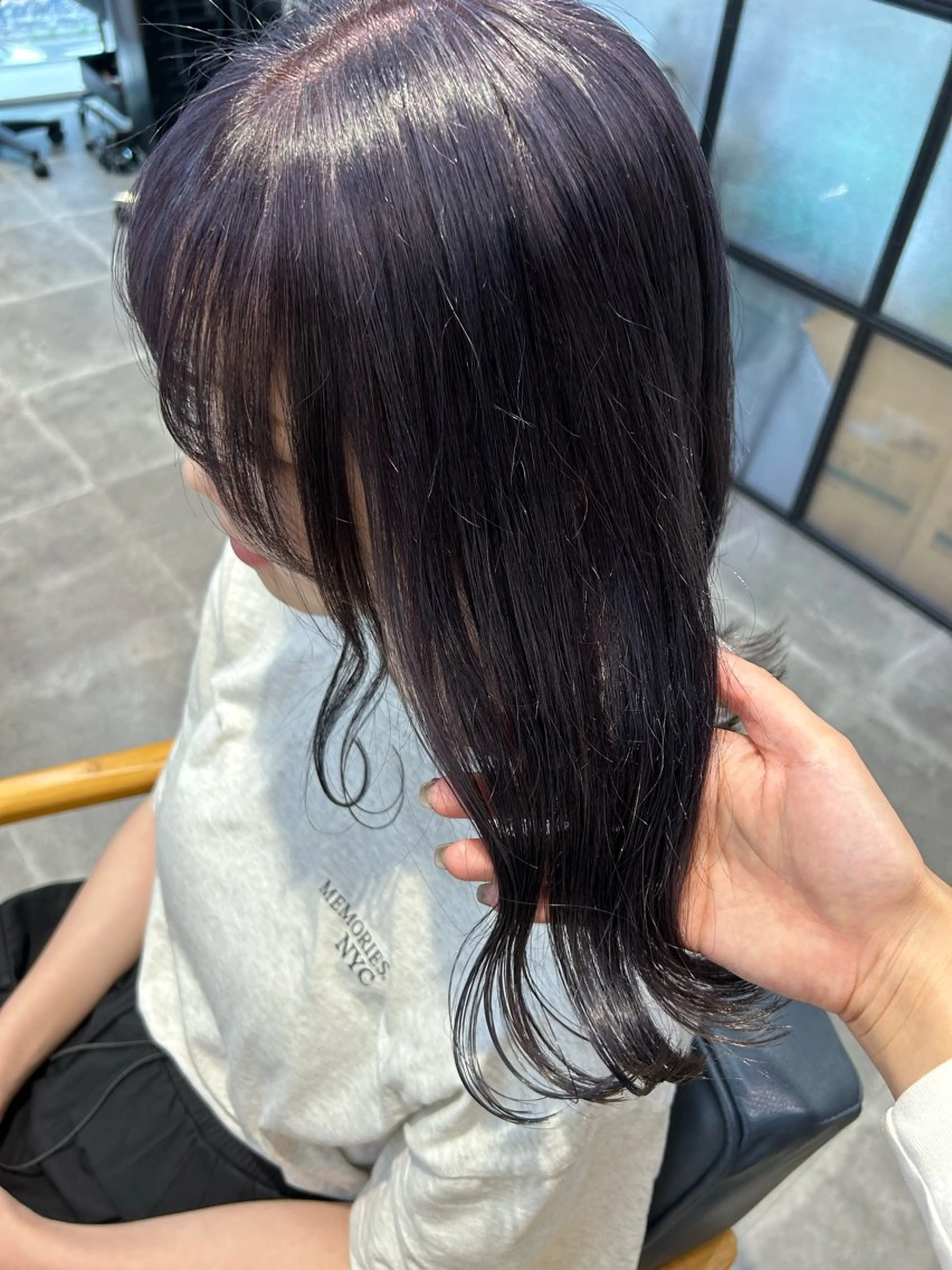 ミディアム カラー 韓国×髪質改善カラー 💎hinaのヘアスタイル